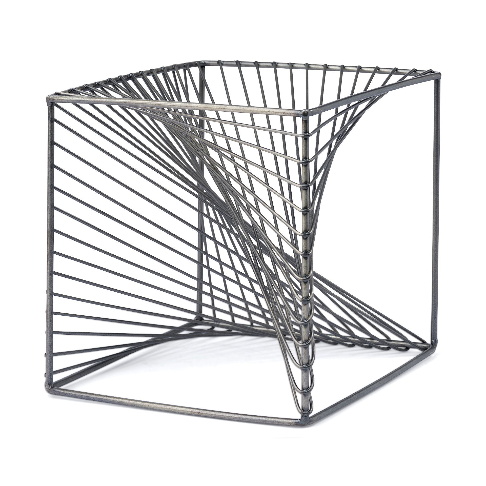 Rochon Gray Metal Decorative Cube