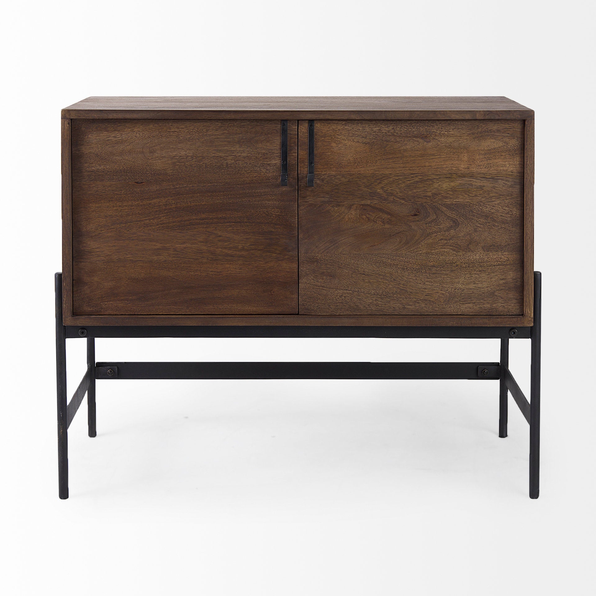 Glenn Dark Brown Wood with Black Iron Frame 2-Door Accent Cabinet Credenzas & Sideboards Mercana , Black Friday Sale Mercana Furniture Sale, Old Bones Co, Mid Century Furniture Sale, Four Hands Furniture, Black Friday Sale Glenn Dark Brown Wood with Black Iron Frame 2-Door Accent Cabinet,Gus Sale, Perigold Glenn Dark Brown Wood with Black Iron Frame 2-Door Accent Cabinet Credenzas & Sideboards Black Friday Sale , Perigold Sale Glenn Dark Brown Wood with Black Iron Frame 2-Door Accent Cabinet,Glenn Dark Brow
