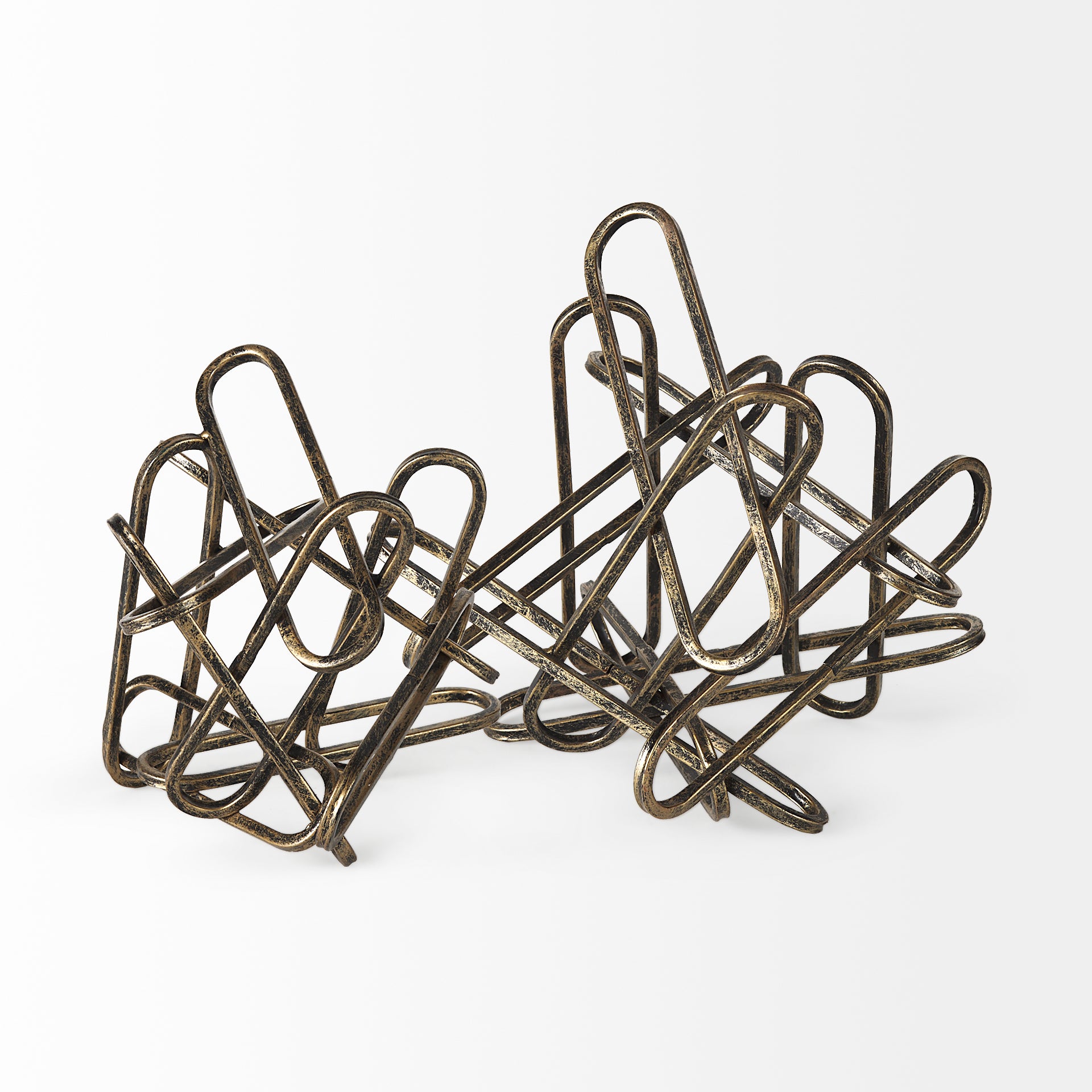Henderson II Gold Metal Paperclip Object