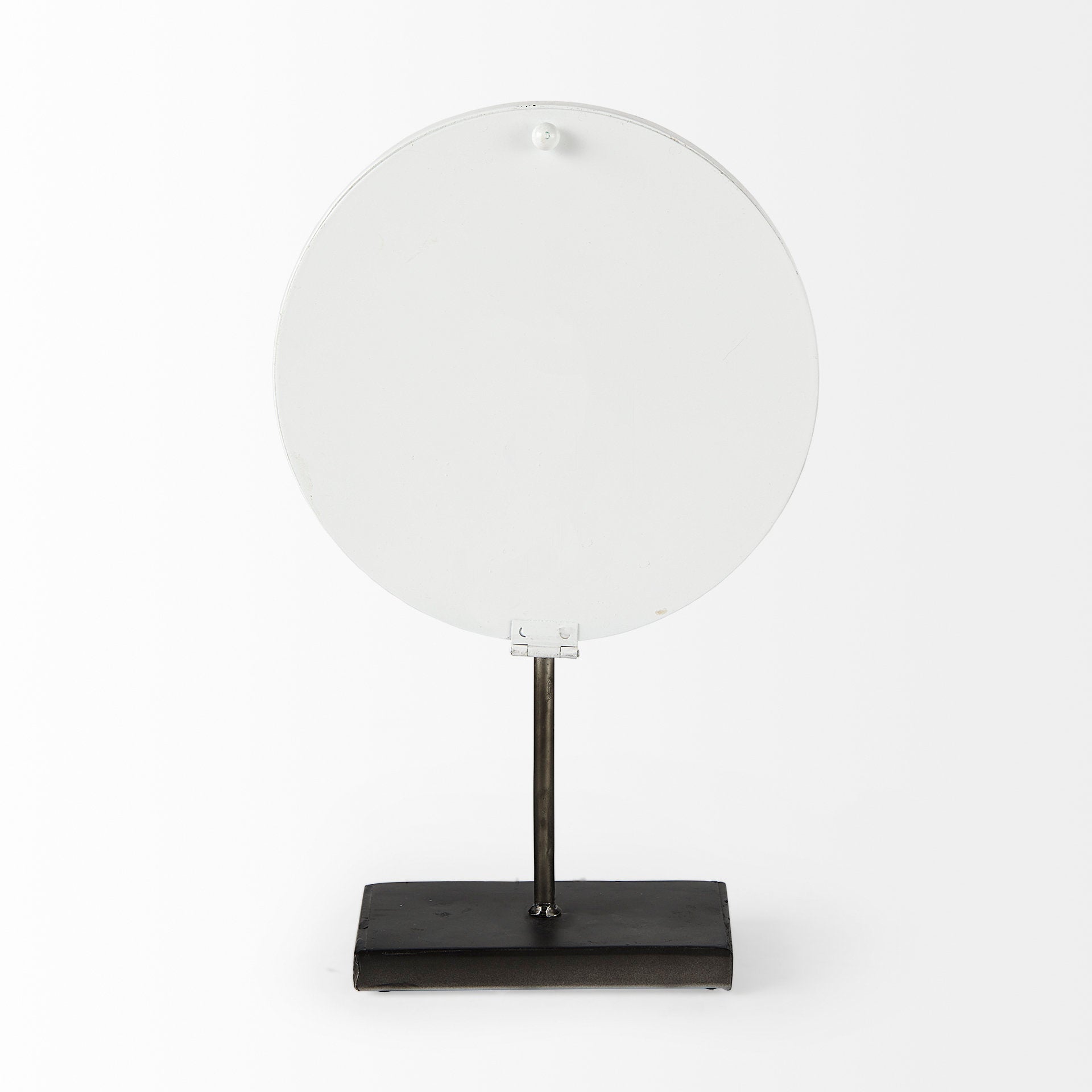 Harriet White with Bronze Metal Table Clock