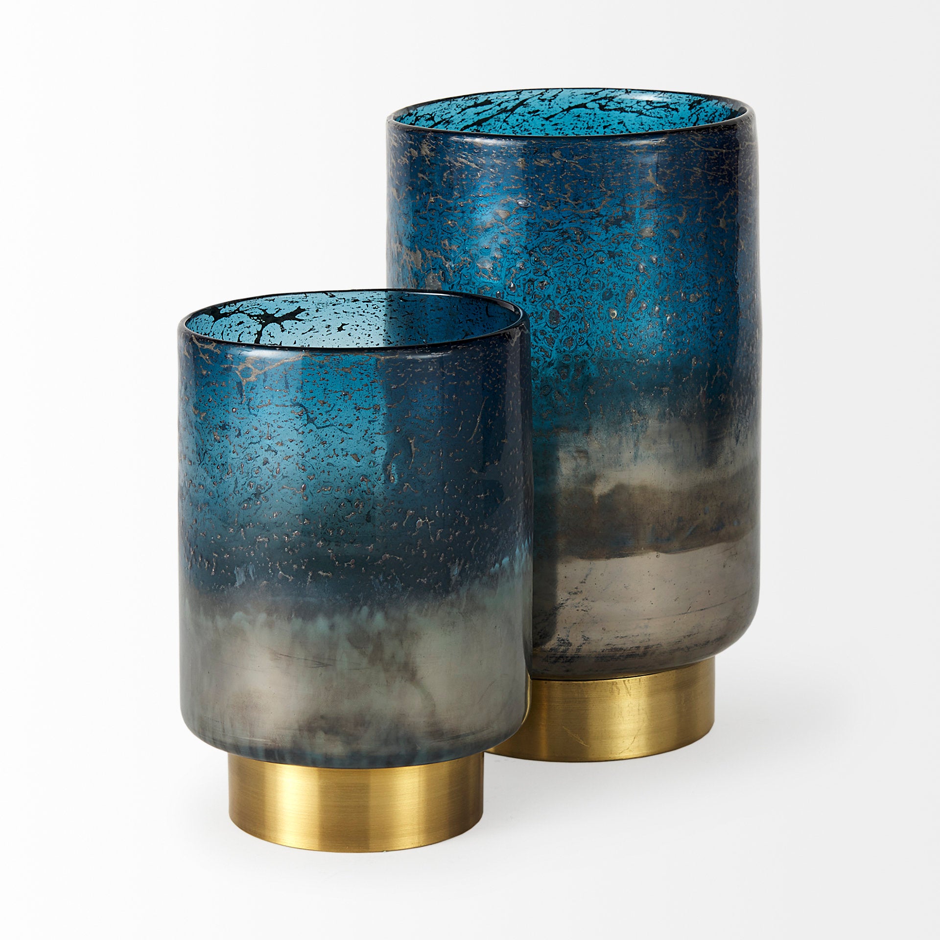 Caspian II Short Blue Glass Antiqued Brass Bottom Vase Vases Mercana , Black Friday Sale Mercana Furniture Sale, Old Bones Co, Mid Century Furniture Sale, Four Hands Furniture, Black Friday Sale Caspian II Short Blue Glass Antiqued Brass Bottom Vase,Gus Sale, Perigold Caspian II Short Blue Glass Antiqued Brass Bottom Vase Vases Black Friday Sale , Perigold Sale Caspian II Short Blue Glass Antiqued Brass Bottom Vase,Caspian II Short Blue Glass Antiqued Brass Bottom Vase Lulu and Georgia, Burke Decor Sale Cas