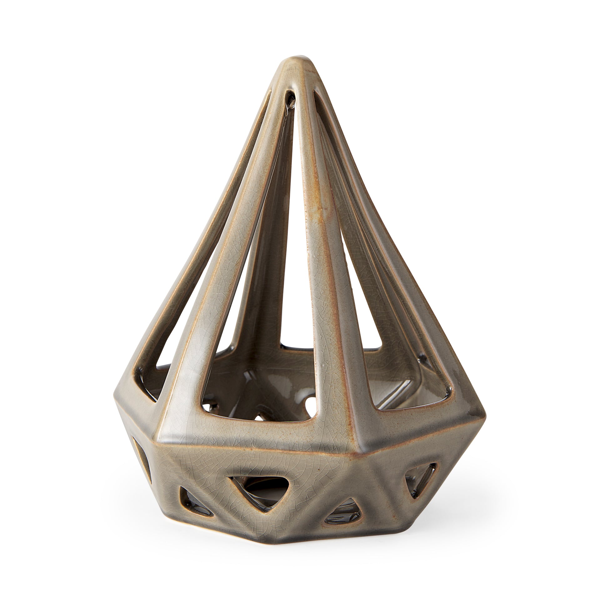 Hood Geometric Ceramic Object
