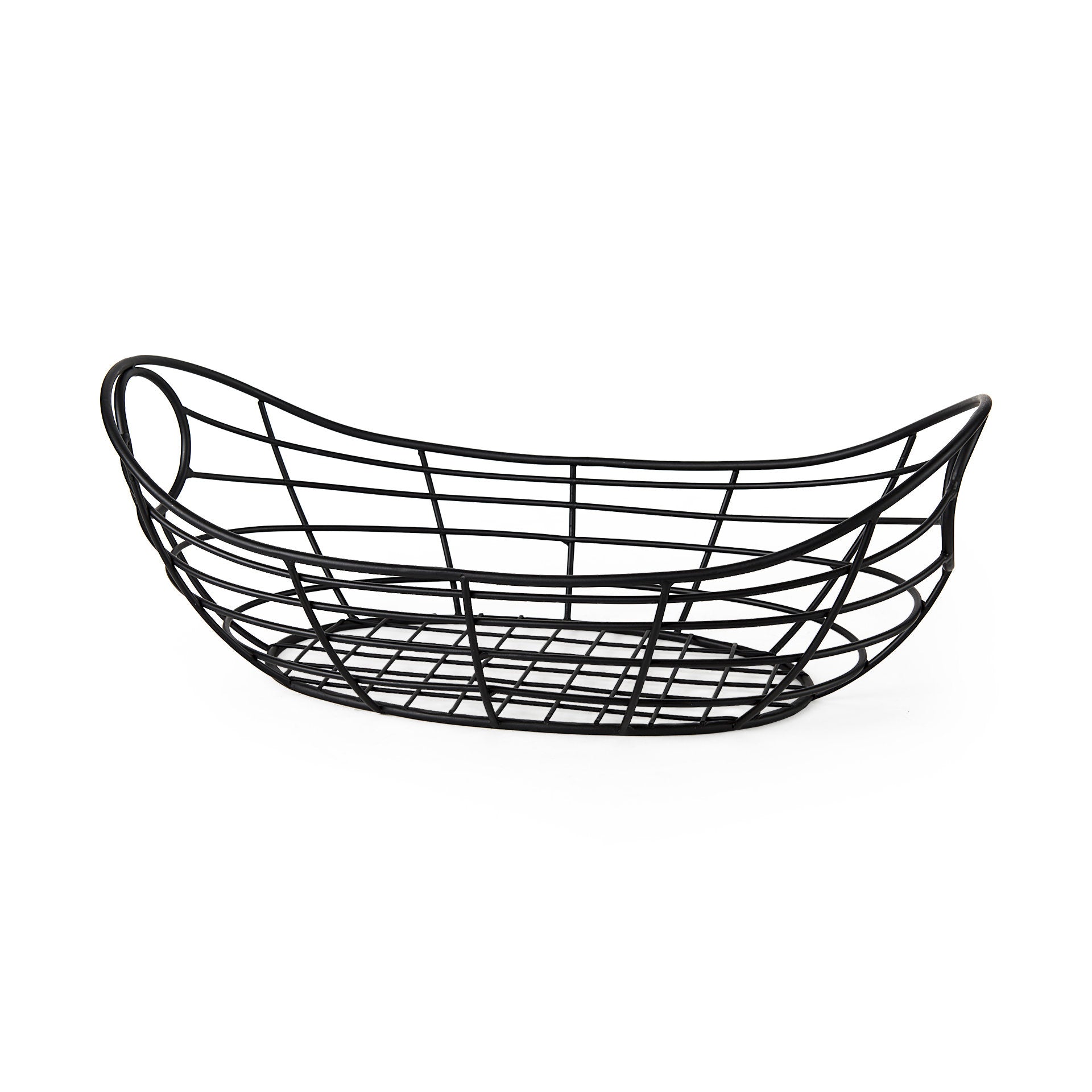 Mateo Black Metal Basket