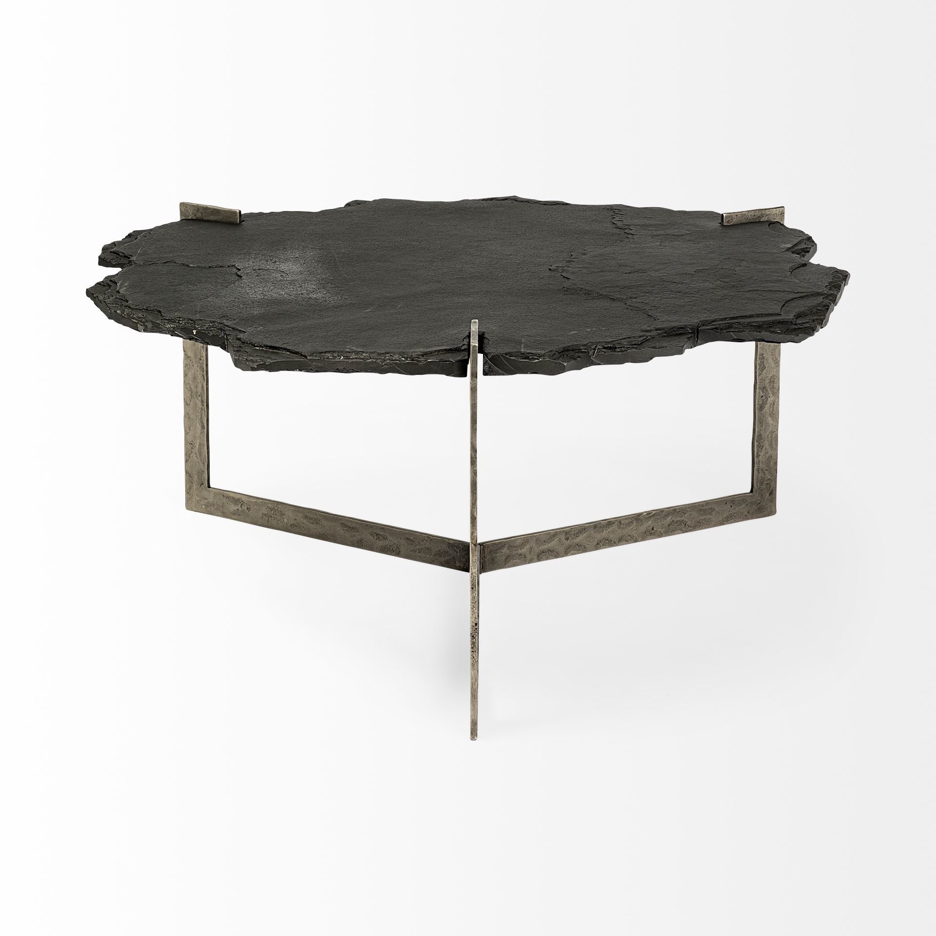 Shale Irregular Live-Edge Black Slate with Flat Iron Base Coffee Table Coffee Tables Mercana , Black Friday Sale Mercana Furniture Sale, Old Bones Co, Mid Century Furniture Sale, Four Hands Furniture, Black Friday Sale Shale Irregular Live-Edge Black Slate with Flat Iron Base Coffee Table,Gus Sale, Perigold Shale Irregular Live-Edge Black Slate with Flat Iron Base Coffee Table Coffee Tables Black Friday Sale , Perigold Sale Shale Irregular Live-Edge Black Slate with Flat Iron Base Coffee Table,Shale Irregul