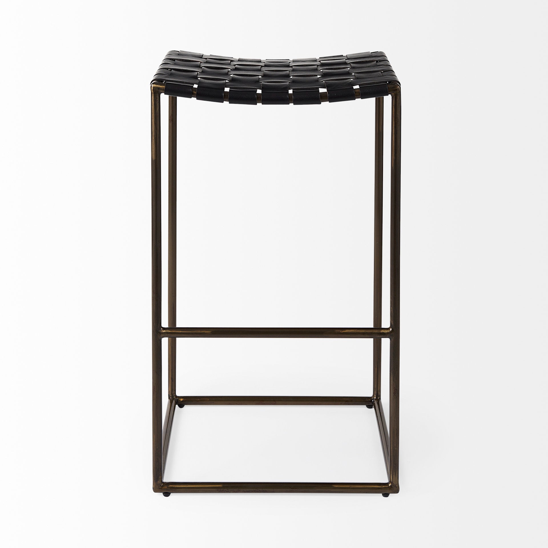 Clarissa Leather Seat with Metal Frame Bar Stool