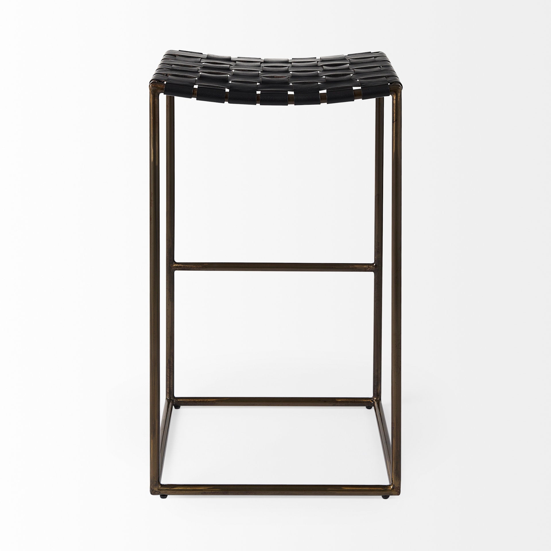 Clarissa Leather Seat with Metal Frame Bar Stool