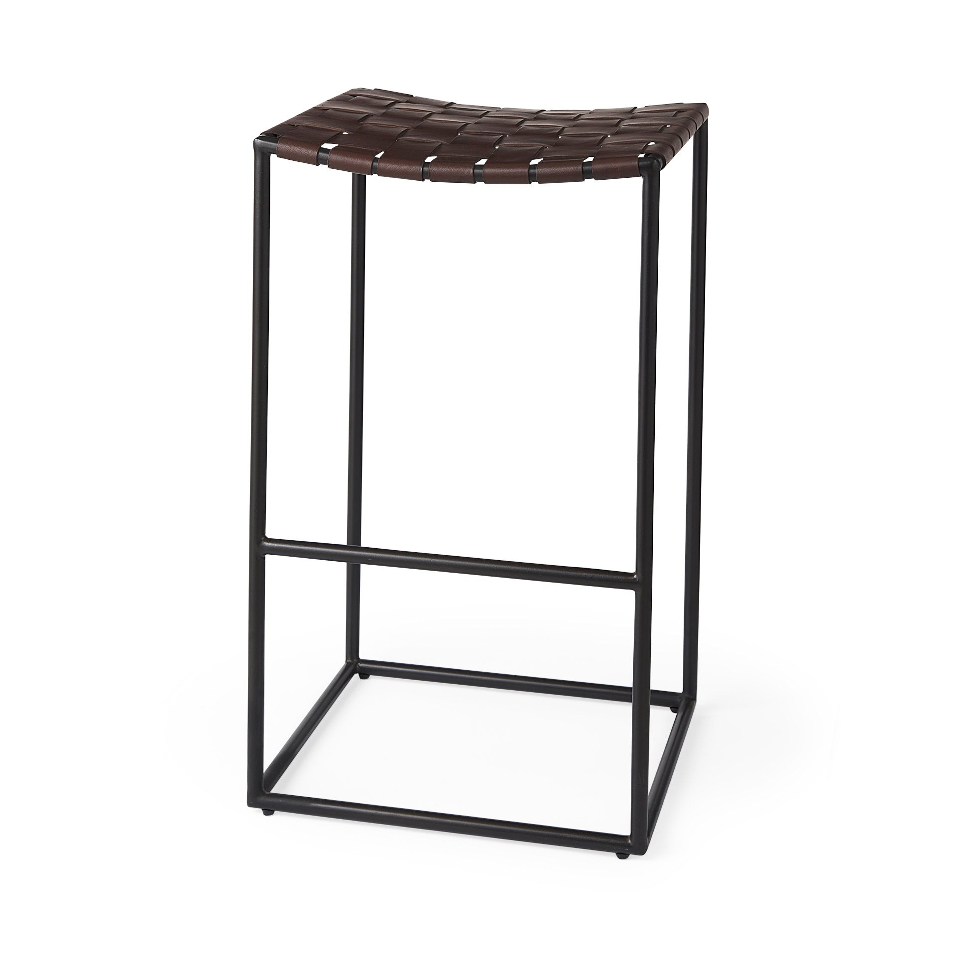 Clarissa Leather Seat with Metal Frame Bar Stool