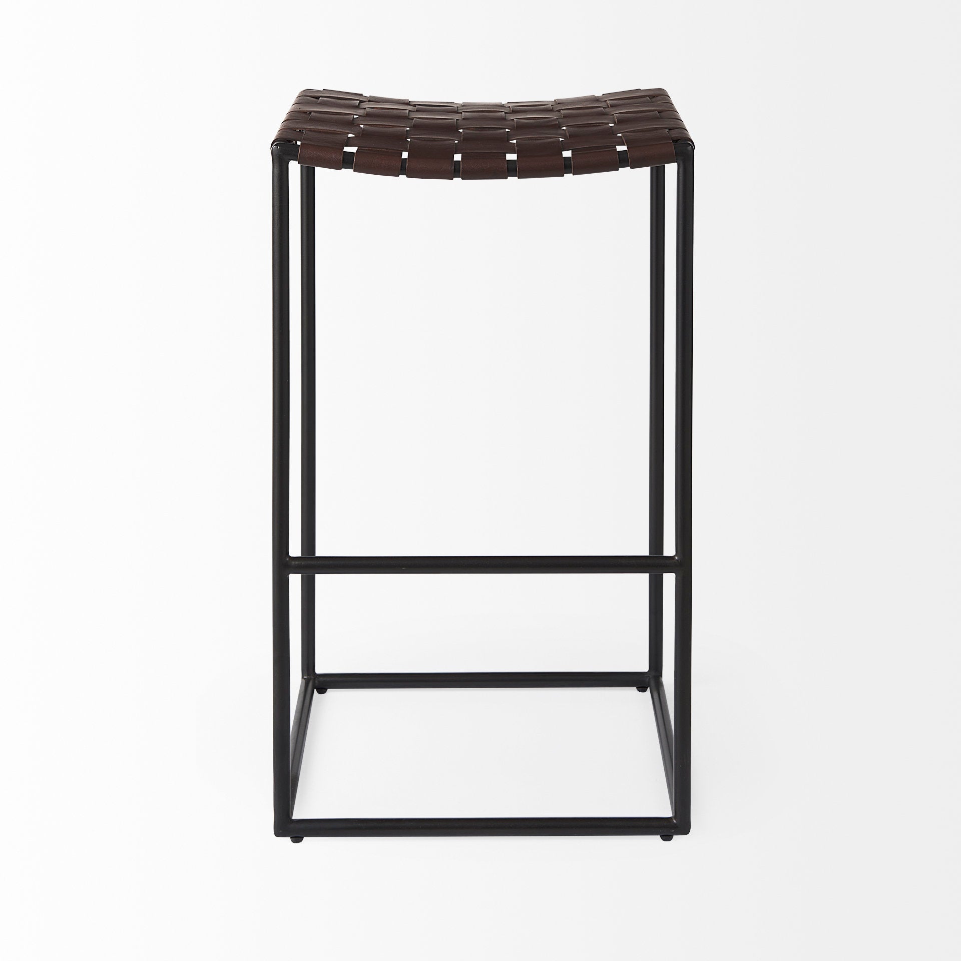 Clarissa Leather Seat with Metal Frame Bar Stool