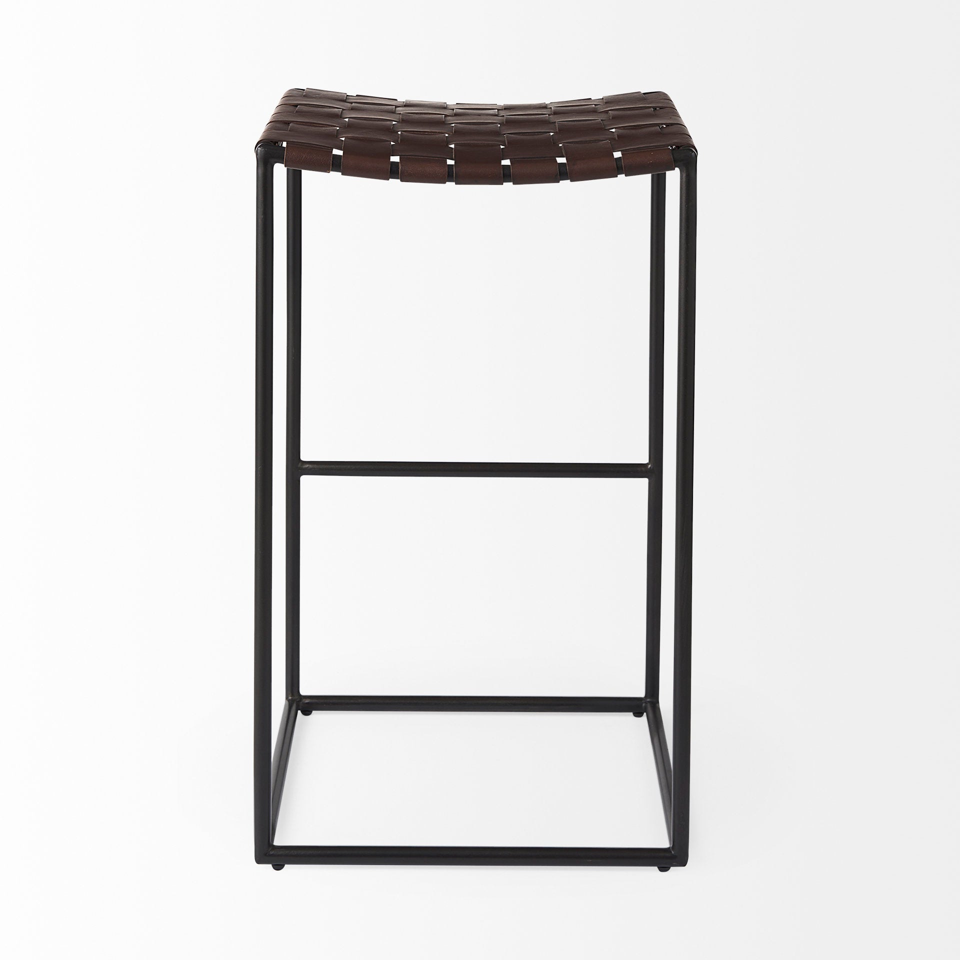 Clarissa Leather Seat with Metal Frame Bar Stool