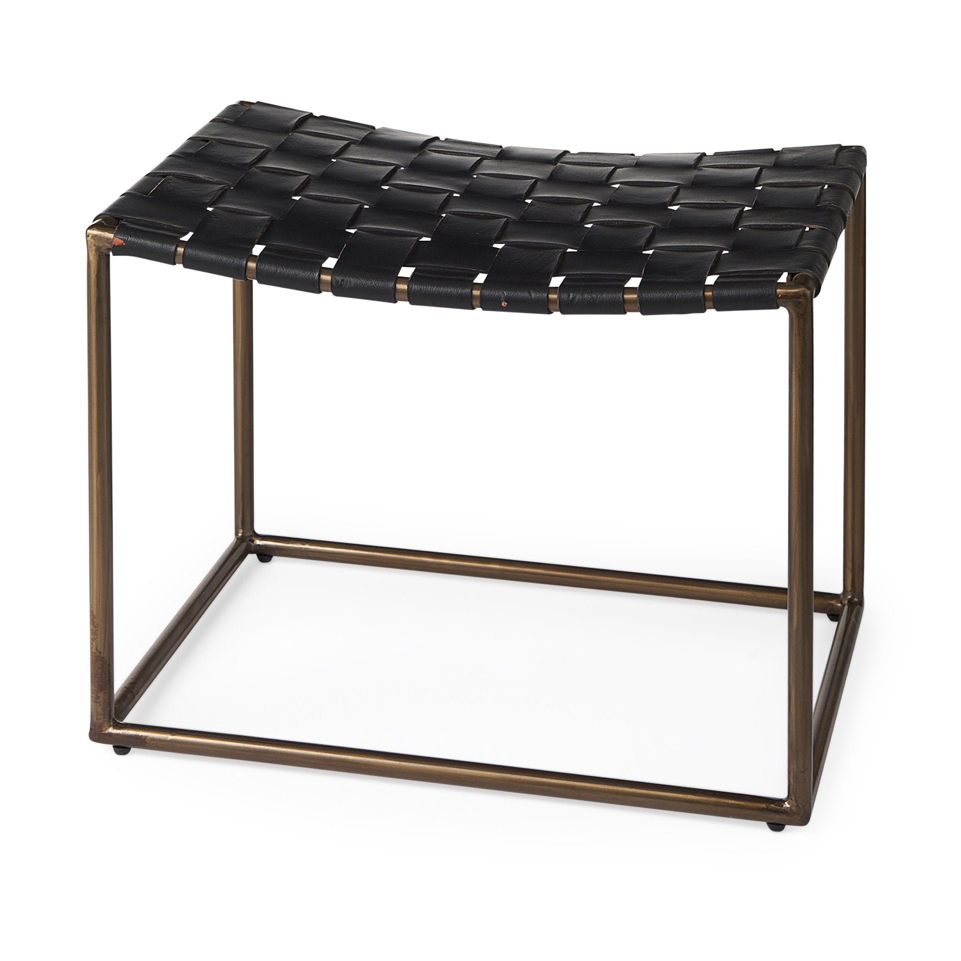 Clarissa Leather Woven Seat With Metal Frame Stool Ottomans & Stools Mercana Black Gold , Black Friday Sale Mercana Furniture Sale, Old Bones Co, Mid Century Furniture Sale, Four Hands Furniture, Black Friday Sale Clarissa Leather Woven Seat With Metal Frame Stool,Gus Sale, Perigold Clarissa Leather Woven Seat With Metal Frame Stool Ottomans & Stools Black Friday Sale , Perigold Sale Clarissa Leather Woven Seat With Metal Frame Stool,Clarissa Leather Woven Seat With Metal Frame Stool Lulu and Georgia, Burke