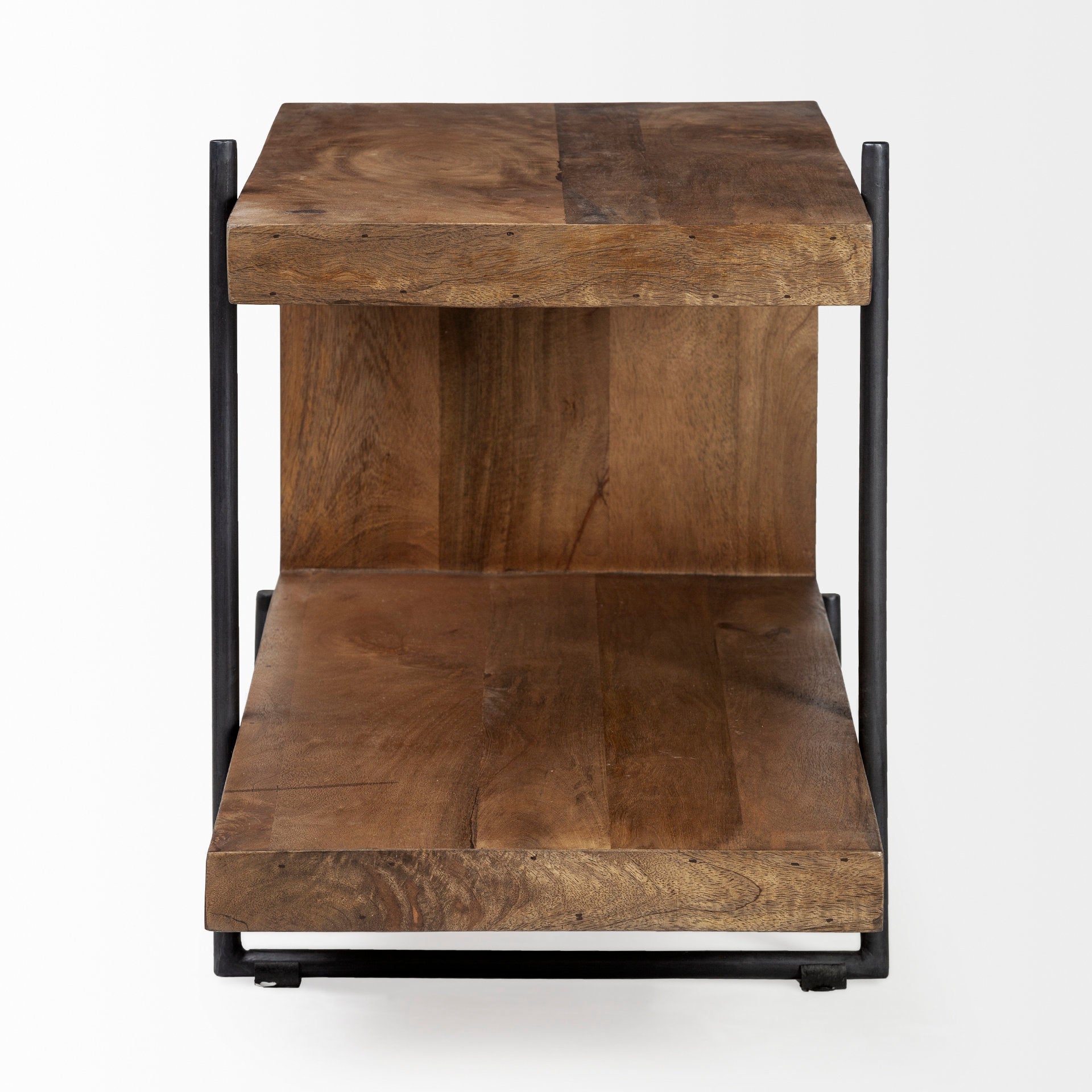 Maddox Medium Brown Wood with Black Metal U-shaped End/Side Table Side & End Tables Mercana , Black Friday Sale Mercana Furniture Sale, Old Bones Co, Mid Century Furniture Sale, Four Hands Furniture, Black Friday Sale Maddox Medium Brown Wood with Black Metal U-shaped End/Side Table,Gus Sale, Perigold Maddox Medium Brown Wood with Black Metal U-shaped End/Side Table Side & End Tables Black Friday Sale , Perigold Sale Maddox Medium Brown Wood with Black Metal U-shaped End/Side Table,Maddox Medium Brown Wood 