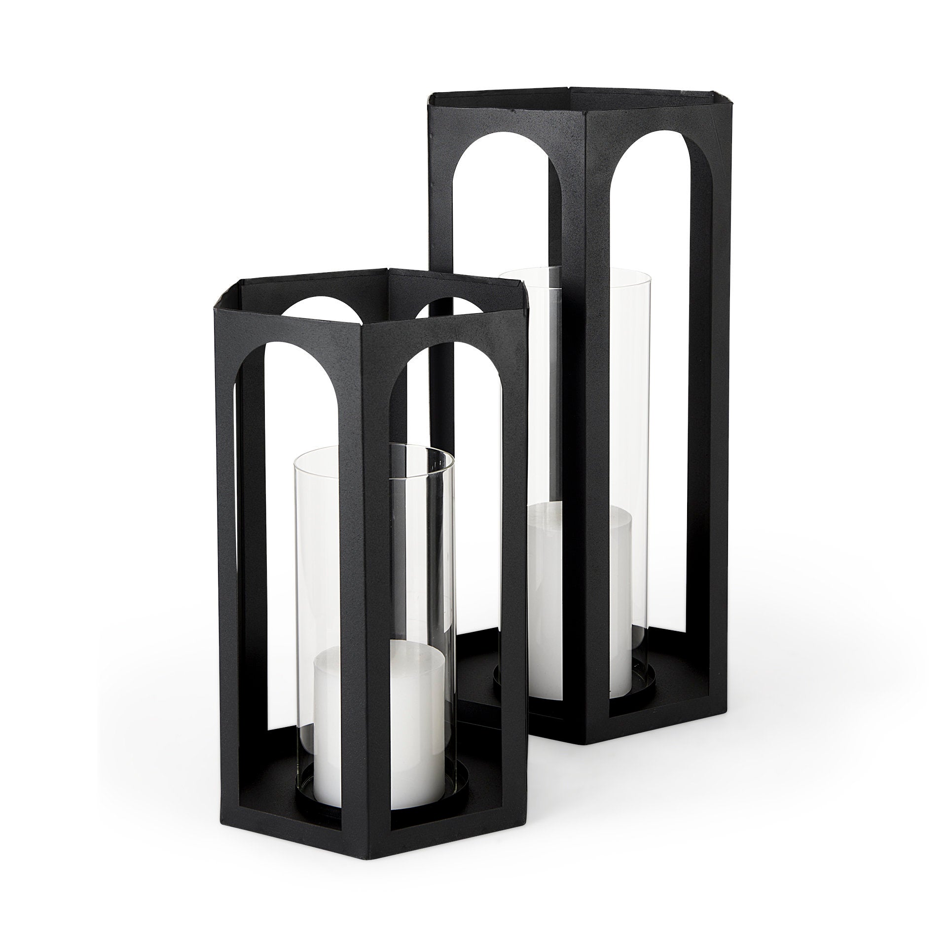 Balley Matte Black Metal Hexagonal Candle Holder Lanterns - Set of 2 Candle Holders Mercana , Black Friday Sale Mercana Furniture Sale, Old Bones Co, Mid Century Furniture Sale, Four Hands Furniture, Black Friday Sale Balley Matte Black Metal Hexagonal Candle Holder Lanterns - Set of 2,Gus Sale, Perigold Balley Matte Black Metal Hexagonal Candle Holder Lanterns - Set of 2 Candle Holders Black Friday Sale , Perigold Sale Balley Matte Black Metal Hexagonal Candle Holder Lanterns - Set of 2,Balley Matte Black 