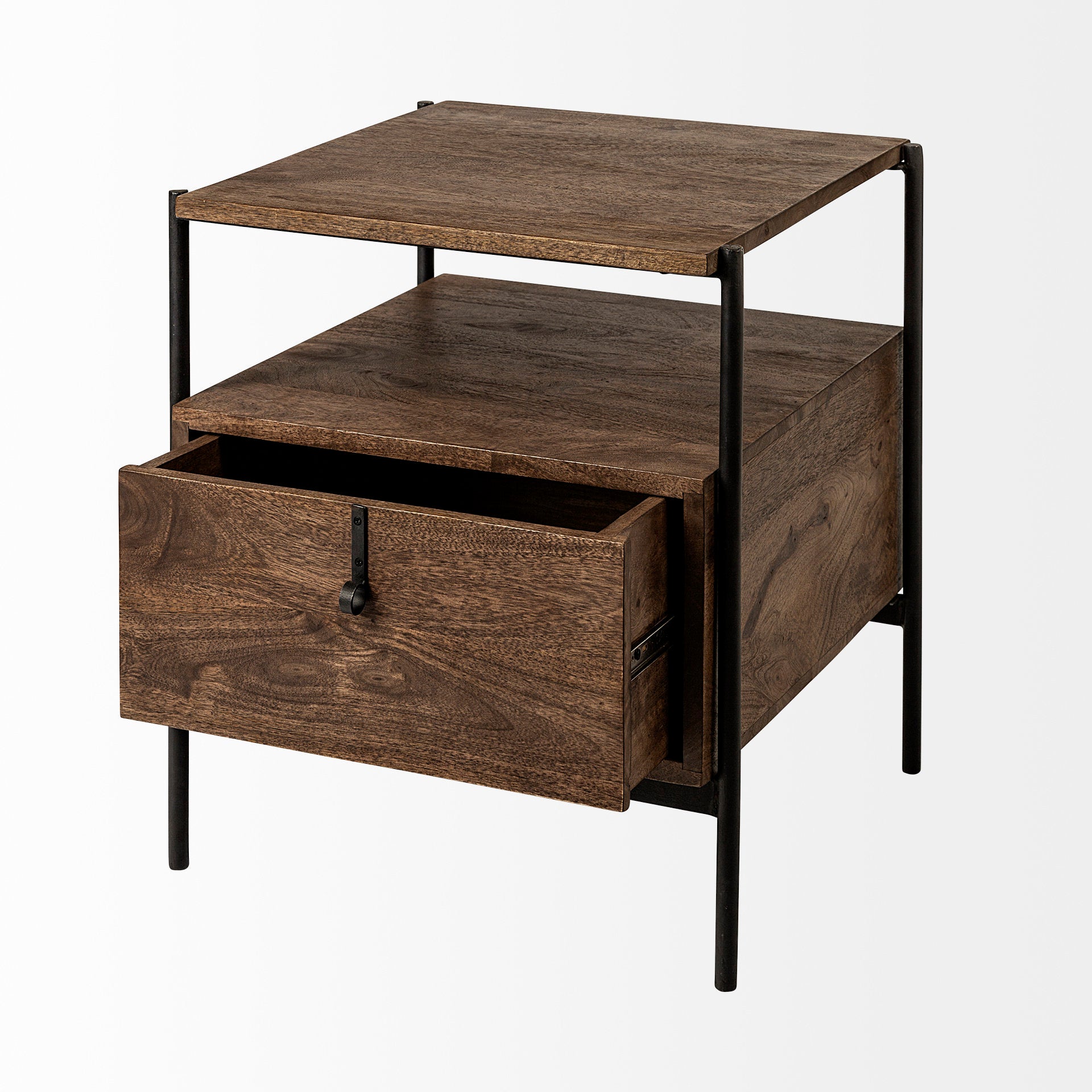 Glenn Dark Brown Wood with Black Iron Frame Square End/Side Table Side & End Tables Mercana , Black Friday Sale Mercana Furniture Sale, Old Bones Co, Mid Century Furniture Sale, Four Hands Furniture, Black Friday Sale Glenn Dark Brown Wood with Black Iron Frame Square End/Side Table,Gus Sale, Perigold Glenn Dark Brown Wood with Black Iron Frame Square End/Side Table Side & End Tables Black Friday Sale , Perigold Sale Glenn Dark Brown Wood with Black Iron Frame Square End/Side Table,Glenn Dark Brown Wood wit