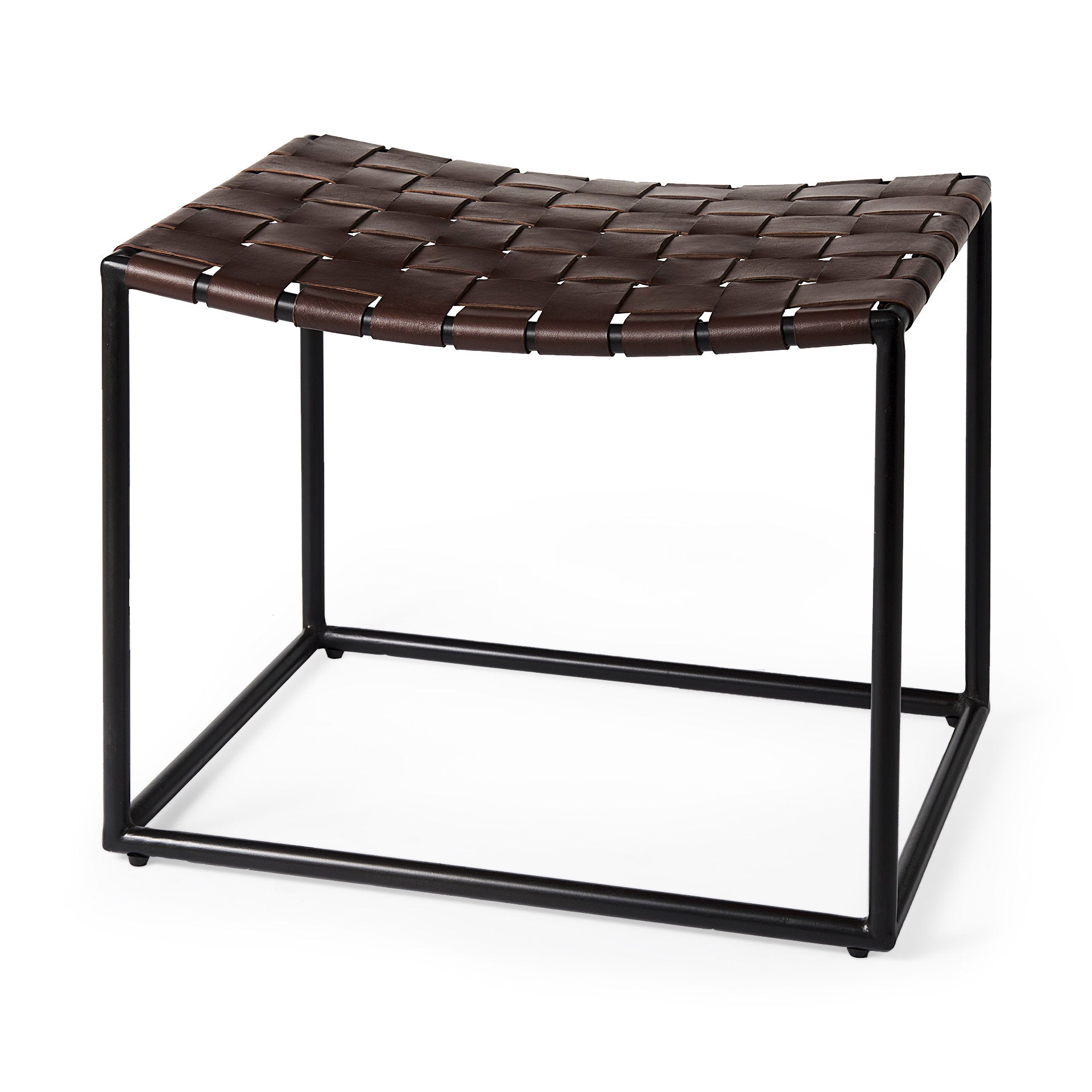 Clarissa Leather Woven Seat With Metal Frame Stool Ottomans & Stools Mercana Brown Black , Black Friday Sale Mercana Furniture Sale, Old Bones Co, Mid Century Furniture Sale, Four Hands Furniture, Black Friday Sale Clarissa Leather Woven Seat With Metal Frame Stool,Gus Sale, Perigold Clarissa Leather Woven Seat With Metal Frame Stool Ottomans & Stools Black Friday Sale , Perigold Sale Clarissa Leather Woven Seat With Metal Frame Stool,Clarissa Leather Woven Seat With Metal Frame Stool Lulu and Georgia, Burk