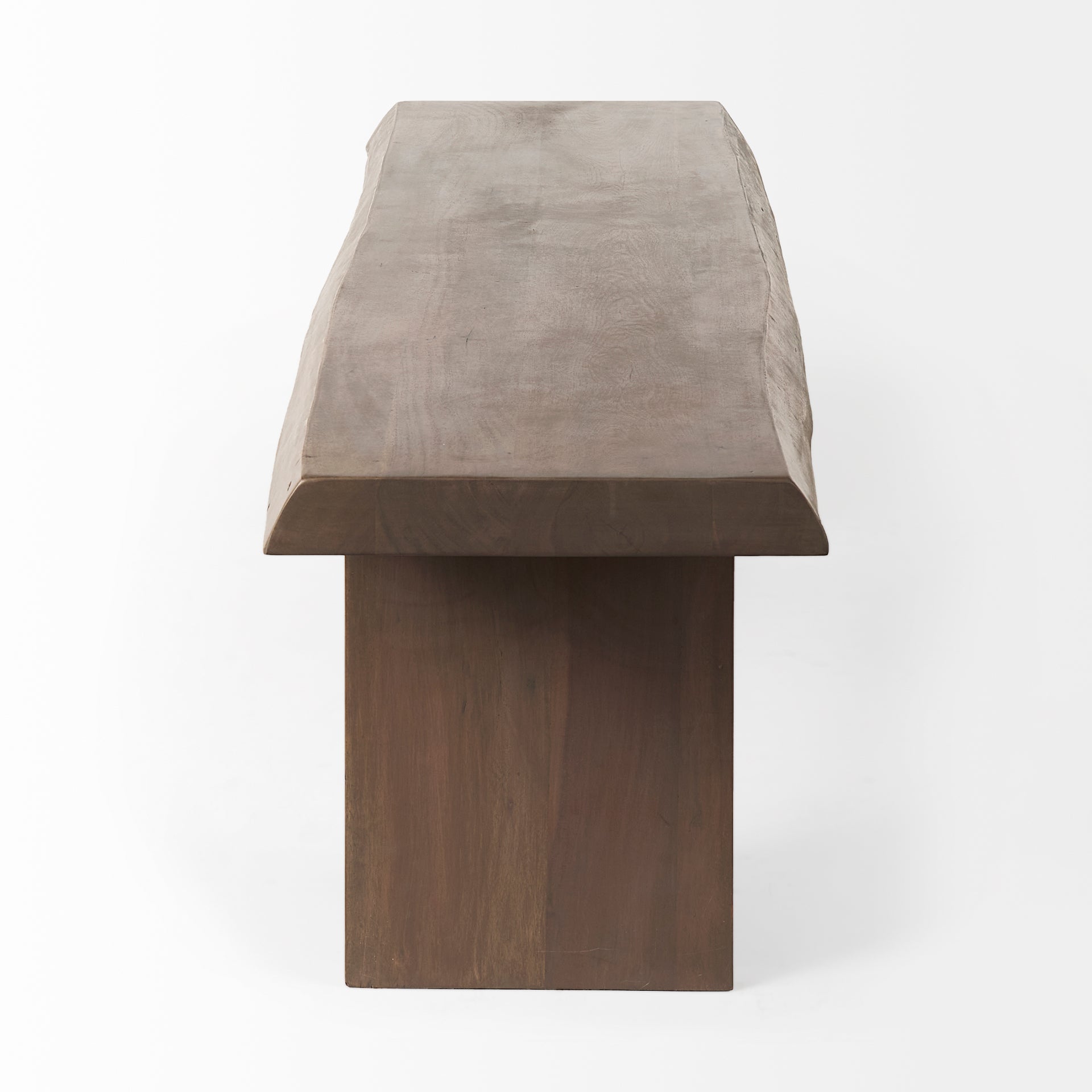 Konstantin Medium Brown Wood with Live Edge Bench