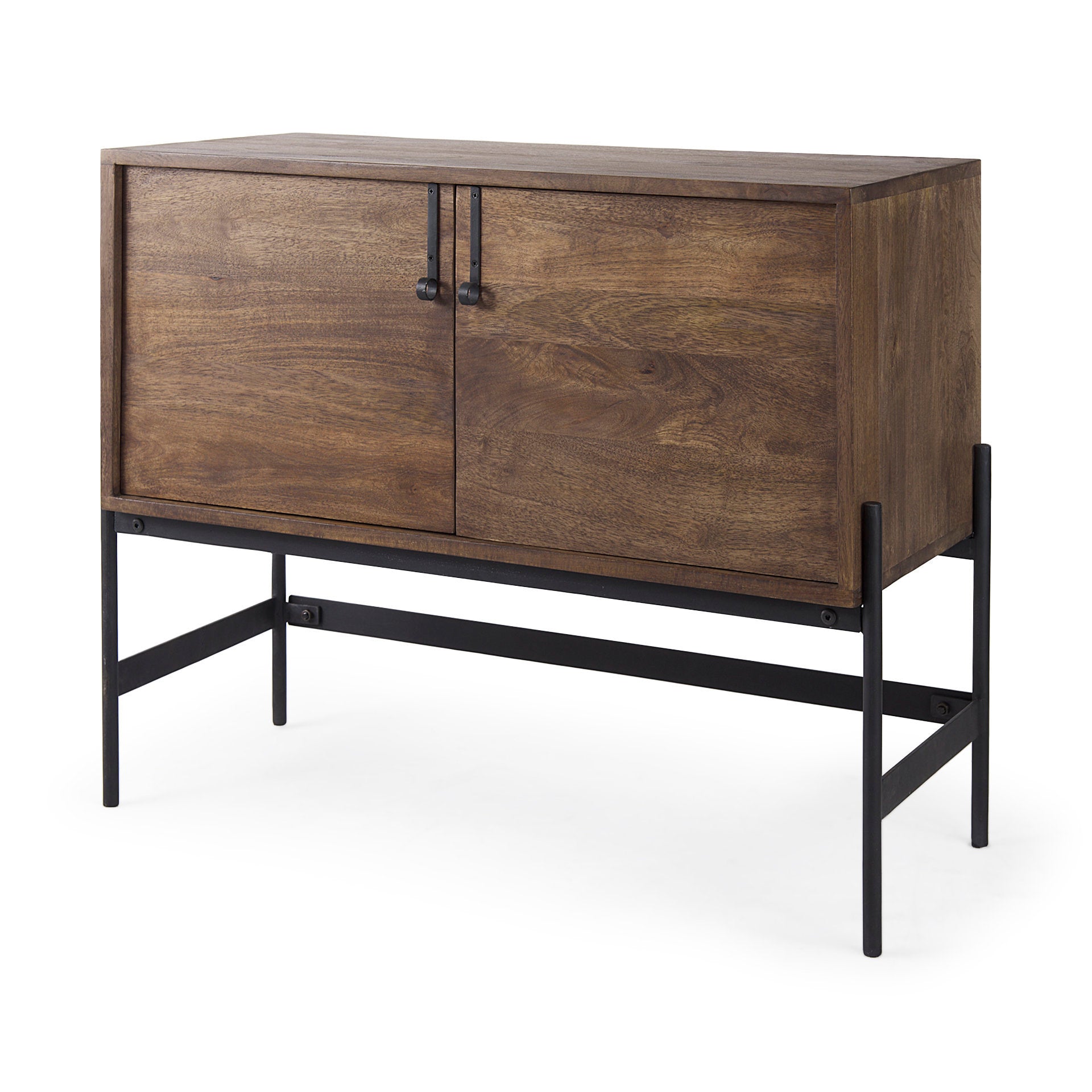 Glenn Dark Brown Wood with Black Iron Frame 2-Door Accent Cabinet Credenzas & Sideboards Mercana , Black Friday Sale Mercana Furniture Sale, Old Bones Co, Mid Century Furniture Sale, Four Hands Furniture, Black Friday Sale Glenn Dark Brown Wood with Black Iron Frame 2-Door Accent Cabinet,Gus Sale, Perigold Glenn Dark Brown Wood with Black Iron Frame 2-Door Accent Cabinet Credenzas & Sideboards Black Friday Sale , Perigold Sale Glenn Dark Brown Wood with Black Iron Frame 2-Door Accent Cabinet,Glenn Dark Brow