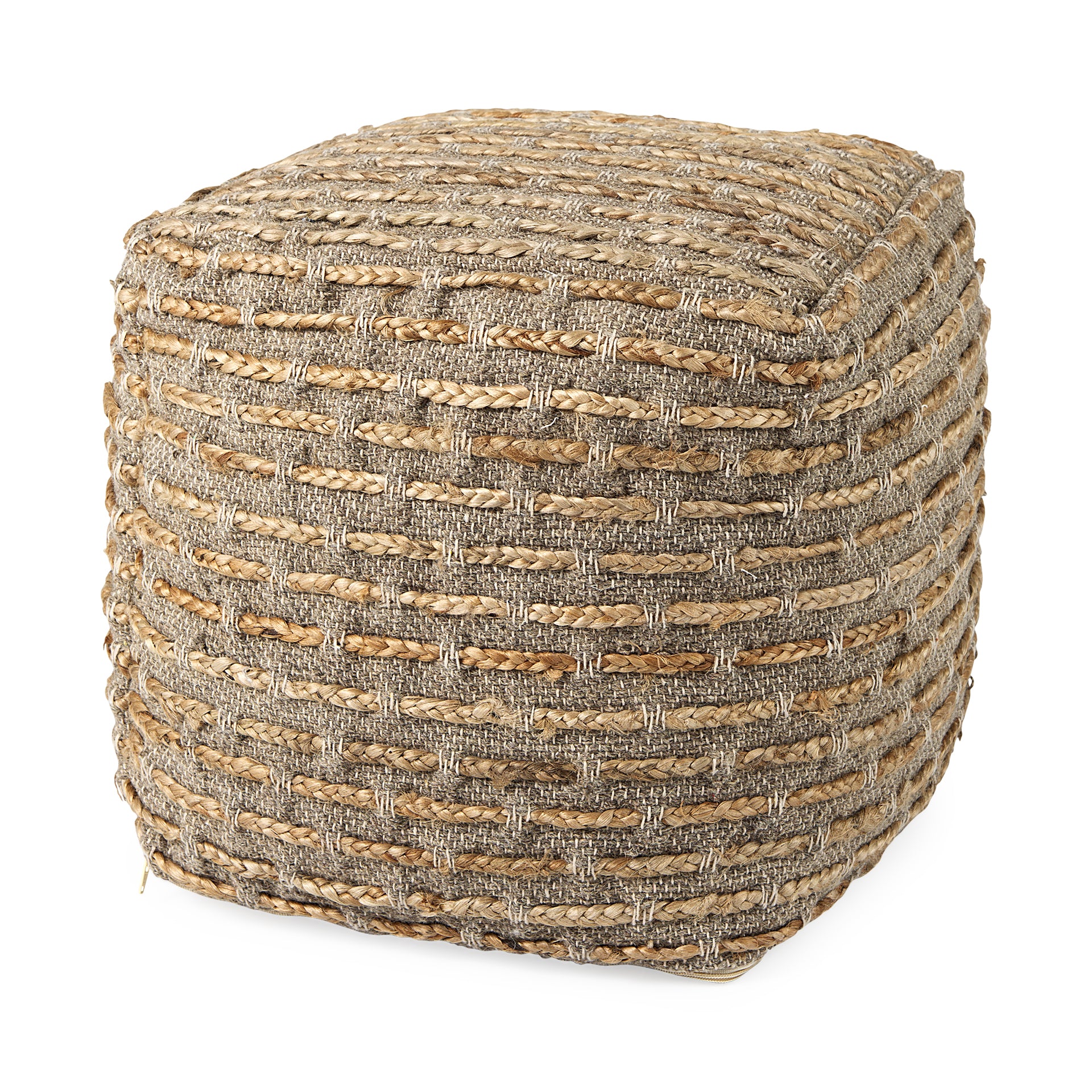 Binita Gray with Brown Hemp Wool and Cotton Pouf Poufs Mercana , Black Friday Sale Mercana Furniture Sale, Old Bones Co, Mid Century Furniture Sale, Four Hands Furniture, Black Friday Sale Binita Gray with Brown Hemp Wool and Cotton Pouf,Gus Sale, Perigold Binita Gray with Brown Hemp Wool and Cotton Pouf Poufs Black Friday Sale , Perigold Sale Binita Gray with Brown Hemp Wool and Cotton Pouf,Binita Gray with Brown Hemp Wool and Cotton Pouf Lulu and Georgia, Burke Decor Sale Binita Gray with Brown Hemp Wool 