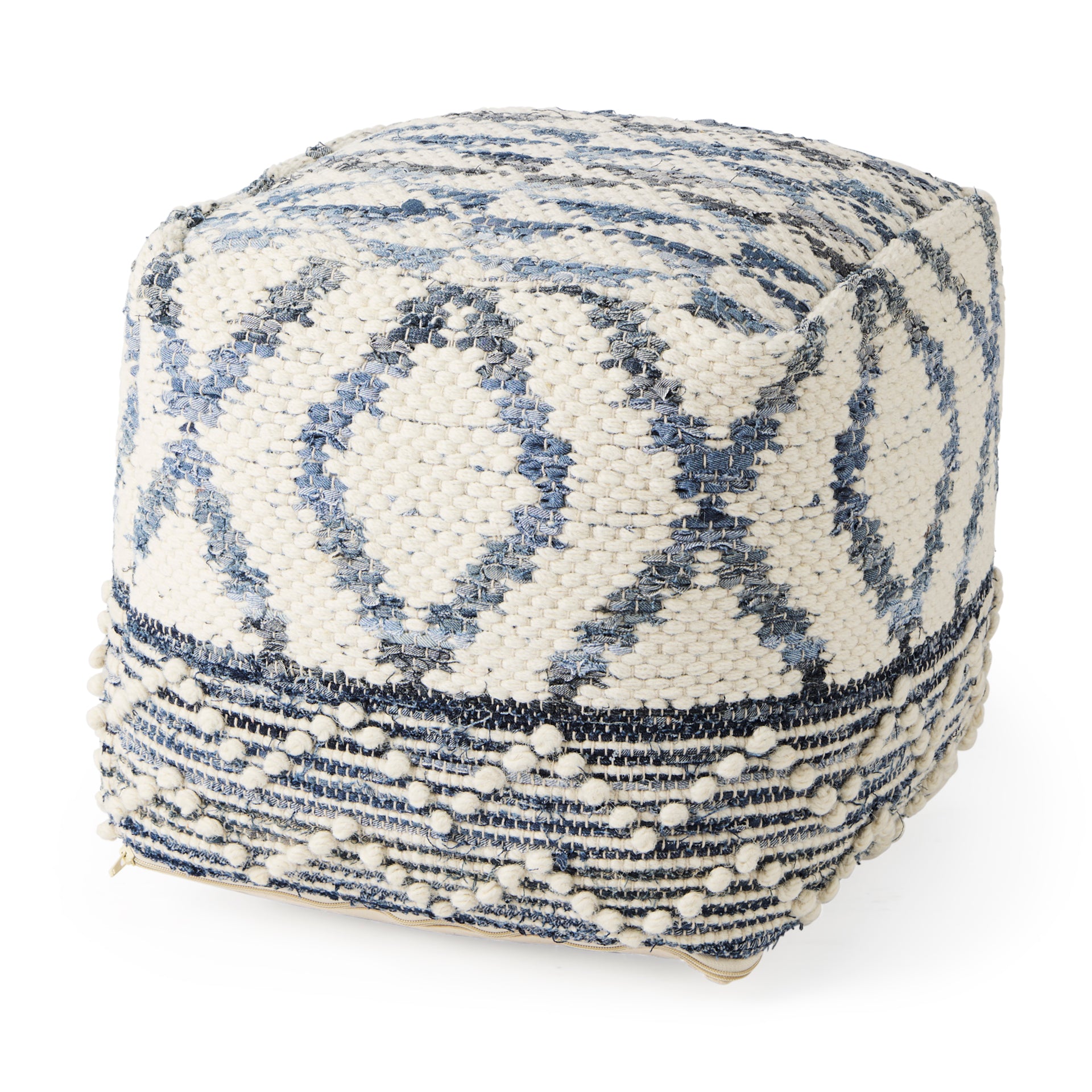 Eshana Cream Wool and Denim Patterned Pouf Poufs Mercana , Black Friday Sale Mercana Furniture Sale, Old Bones Co, Mid Century Furniture Sale, Four Hands Furniture, Black Friday Sale Eshana Cream Wool and Denim Patterned Pouf,Gus Sale, Perigold Eshana Cream Wool and Denim Patterned Pouf Poufs Black Friday Sale , Perigold Sale Eshana Cream Wool and Denim Patterned Pouf,Eshana Cream Wool and Denim Patterned Pouf Lulu and Georgia, Burke Decor Sale Eshana Cream Wool and Denim Patterned Pouf, www.oldbonesco.com