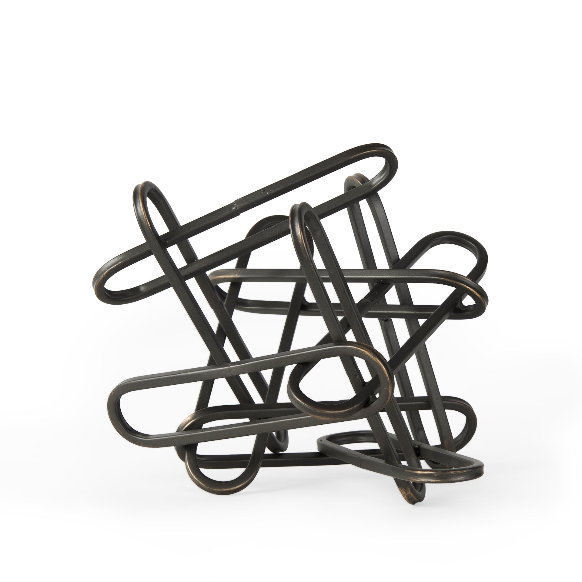 Henderson Black Metal Paperclip Decorative Object