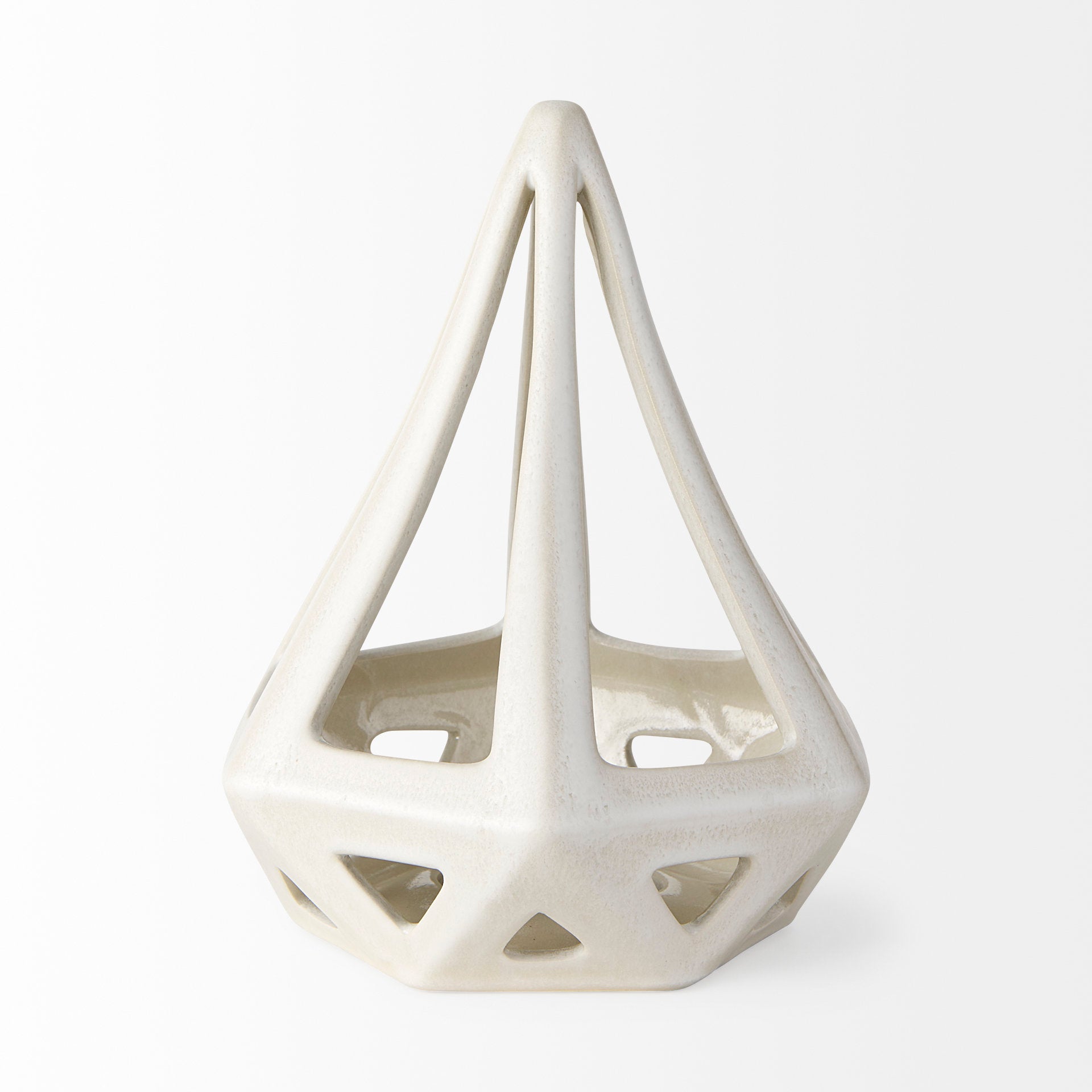 Hood Geometric Ceramic Object