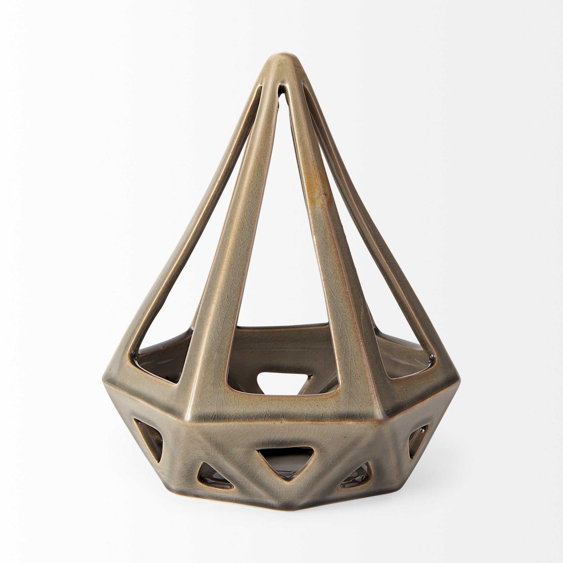 Hood Geometric Ceramic Object
