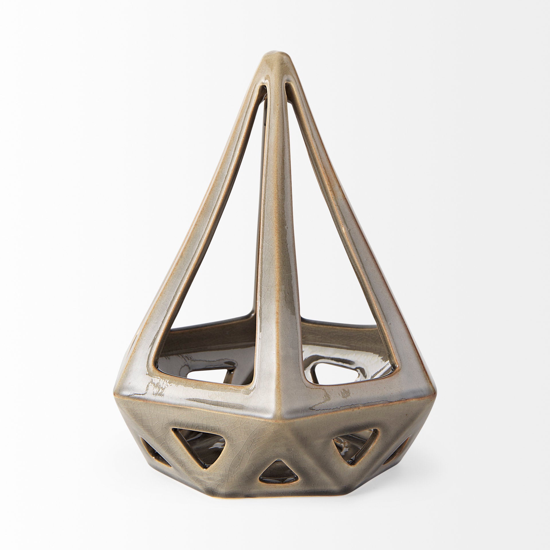 Hood Geometric Ceramic Object