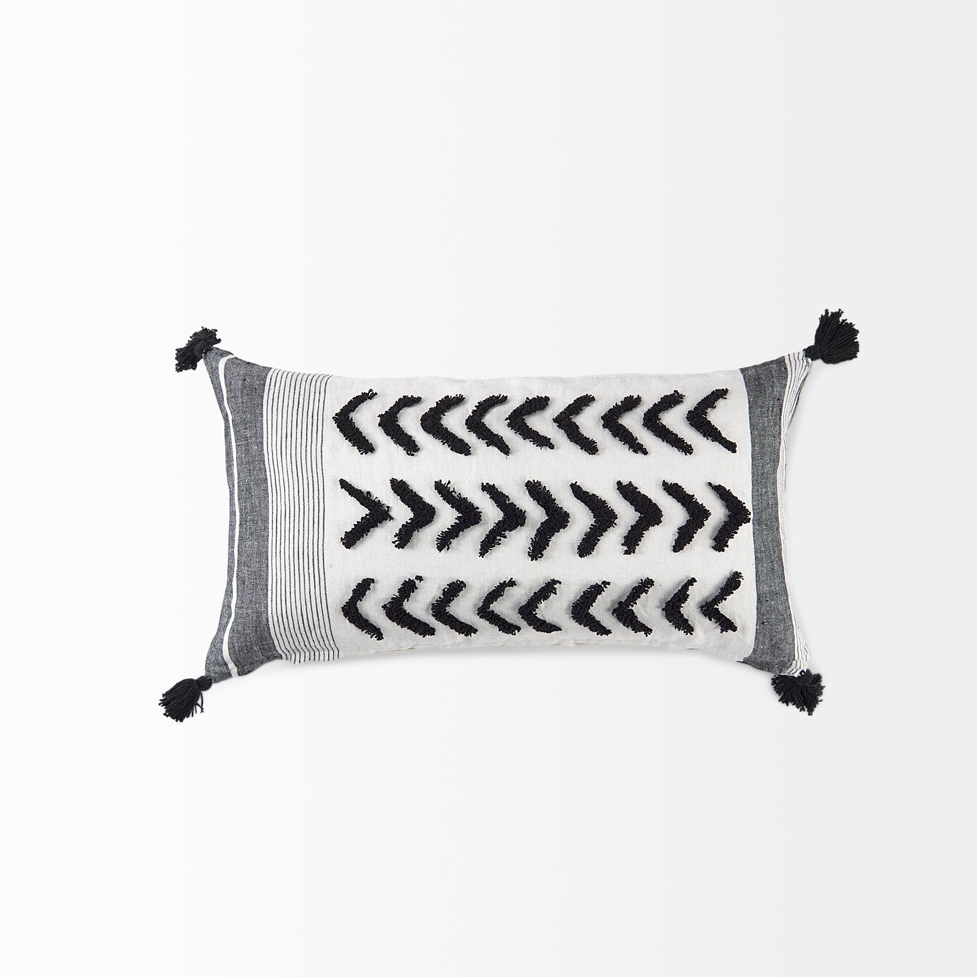 Kimia White and Black Fabric Herringbone and Fringed Decorative Pillow Cover Accent Pillow Covers Mercana , Black Friday Sale Mercana Furniture Sale, Old Bones Co, Mid Century Furniture Sale, Four Hands Furniture, Black Friday Sale Kimia White and Black Fabric Herringbone and Fringed Decorative Pillow Cover,Gus Sale, Perigold Kimia White and Black Fabric Herringbone and Fringed Decorative Pillow Cover Accent Pillow Covers Black Friday Sale , Perigold Sale Kimia White and Black Fabric Herringbone and Fringed
