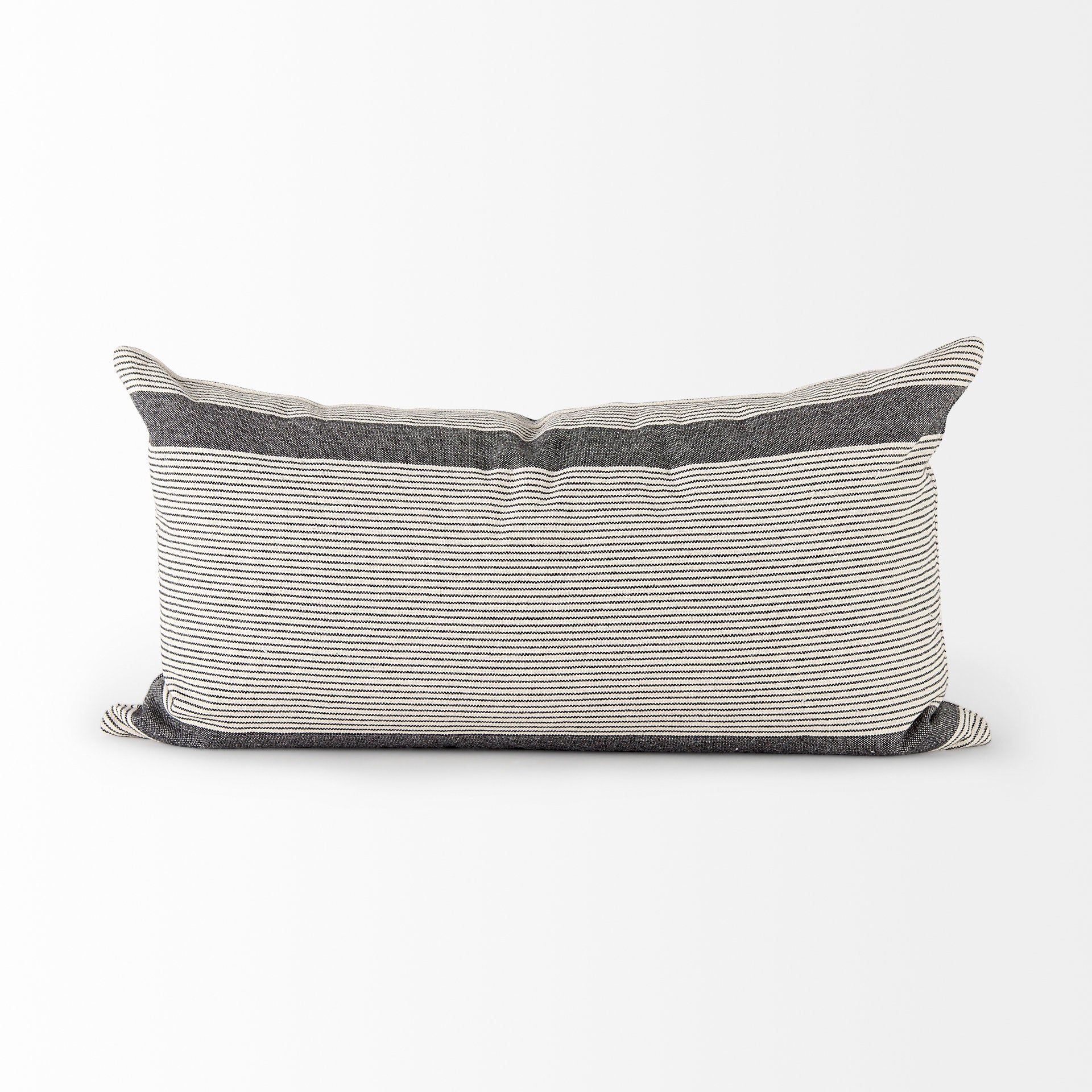 Nancy Beige With Black Stripe Detail Decorative Pillow Cover
