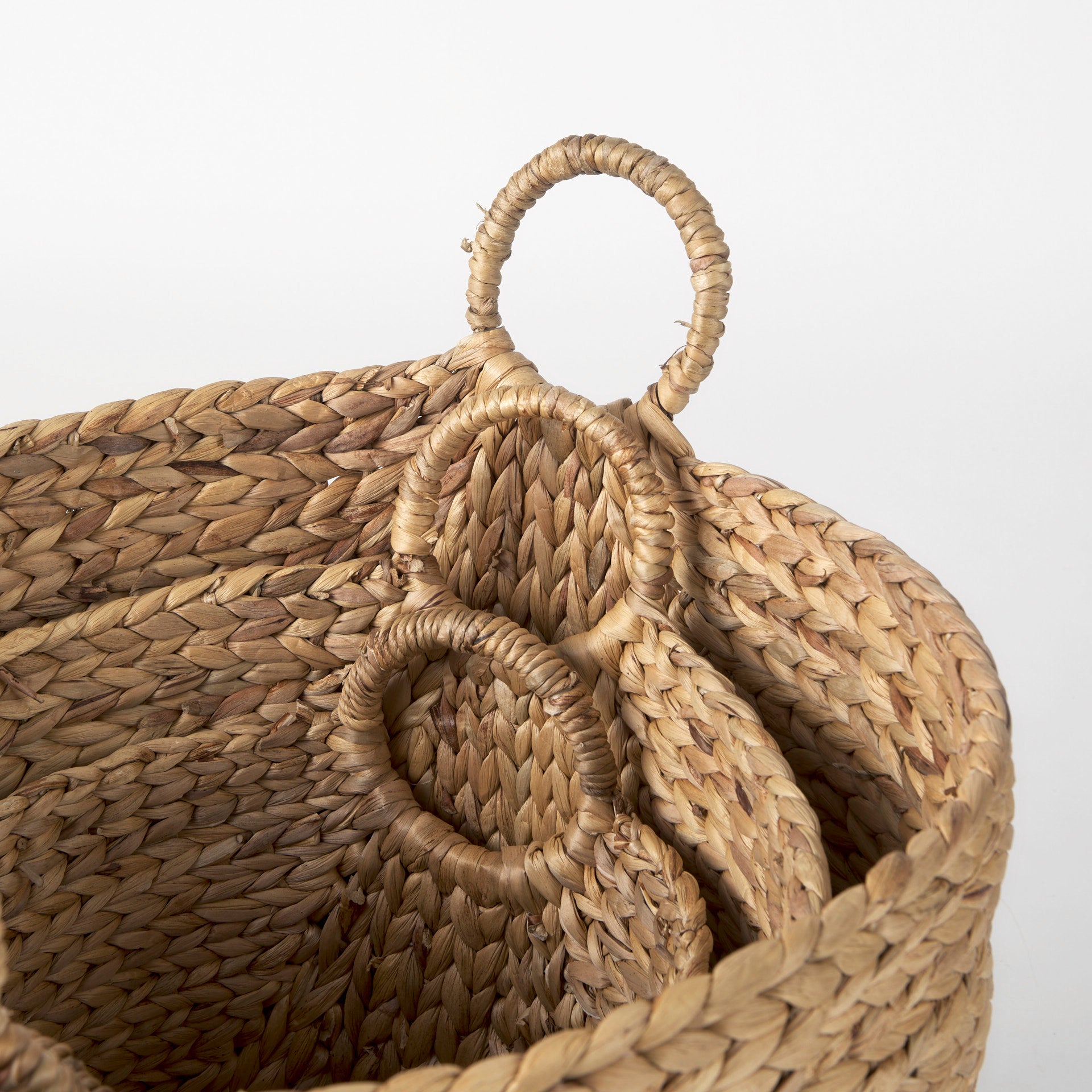 Sivan Light Brown Water Hyacinth Round Basket with Handles - Set of 3 Baskets Mercana , Black Friday Sale Mercana Furniture Sale, Old Bones Co, Mid Century Furniture Sale, Four Hands Furniture, Black Friday Sale Sivan Light Brown Water Hyacinth Round Basket with Handles - Set of 3,Gus Sale, Perigold Sivan Light Brown Water Hyacinth Round Basket with Handles - Set of 3 Baskets Black Friday Sale , Perigold Sale Sivan Light Brown Water Hyacinth Round Basket with Handles - Set of 3,Sivan Light Brown Water Hyaci
