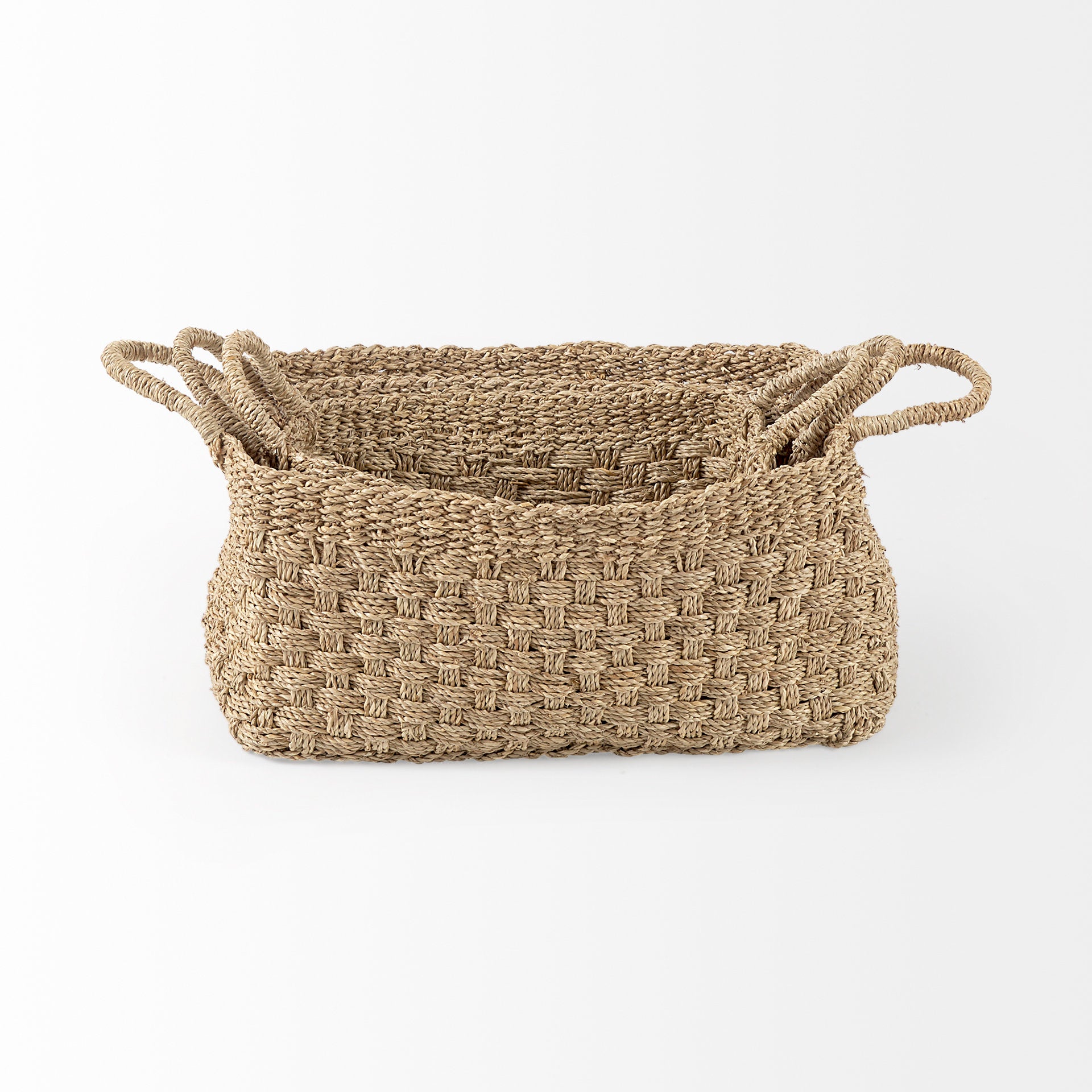 Emra Seagrass Rectangular Basket with Handles - Set of 3 Baskets Mercana , Black Friday Sale Mercana Furniture Sale, Old Bones Co, Mid Century Furniture Sale, Four Hands Furniture, Black Friday Sale Emra Seagrass Rectangular Basket with Handles - Set of 3,Gus Sale, Perigold Emra Seagrass Rectangular Basket with Handles - Set of 3 Baskets Black Friday Sale , Perigold Sale Emra Seagrass Rectangular Basket with Handles - Set of 3,Emra Seagrass Rectangular Basket with Handles - Set of 3 Lulu and Georgia, Burke 