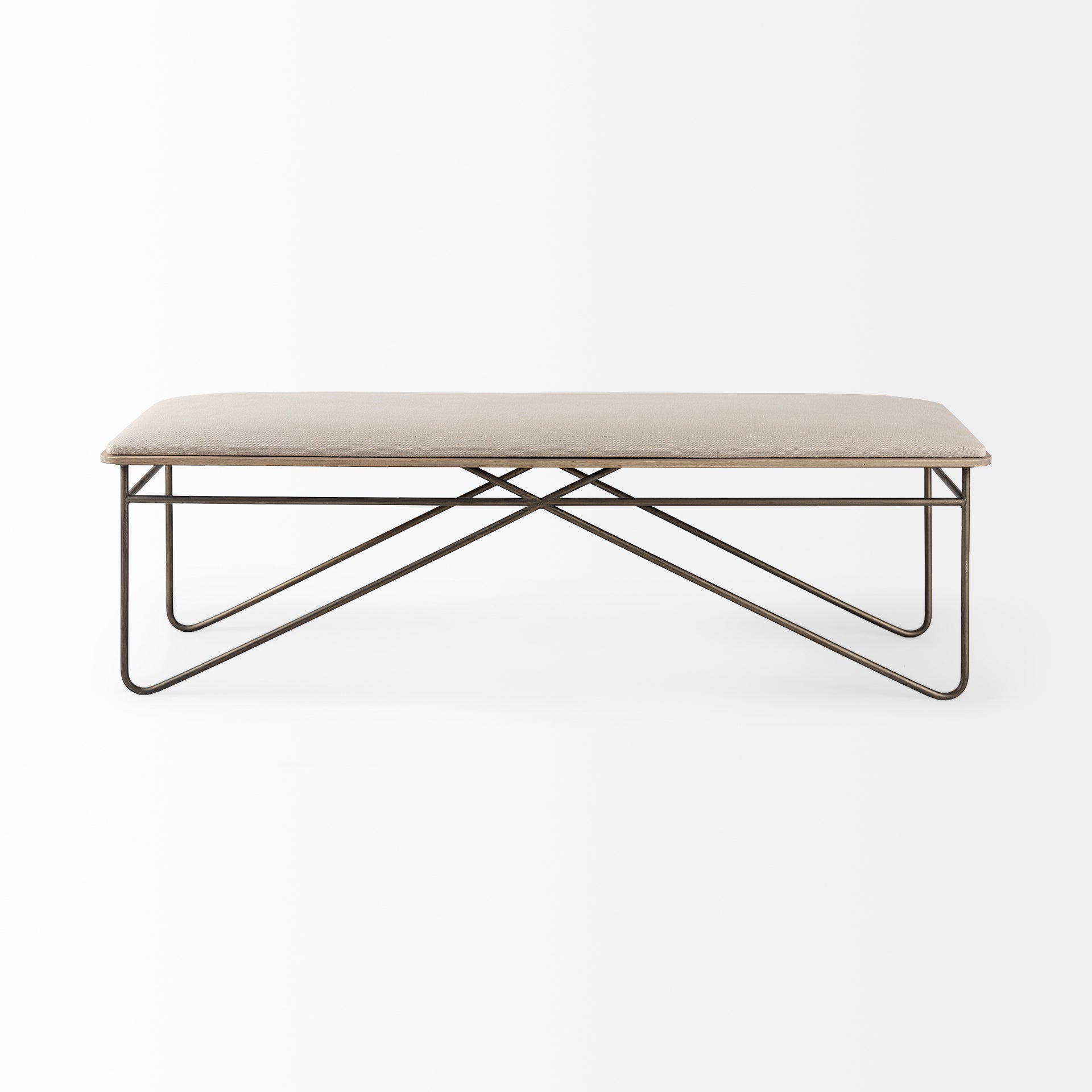 Camille Cream Fabric Seat with Metal Frame Bench Benches Mercana , Black Friday Sale Mercana Furniture Sale, Old Bones Co, Mid Century Furniture Sale, Four Hands Furniture, Black Friday Sale Camille Cream Fabric Seat with Metal Frame Bench,Gus Sale, Perigold Camille Cream Fabric Seat with Metal Frame Bench Benches Black Friday Sale , Perigold Sale Camille Cream Fabric Seat with Metal Frame Bench,Camille Cream Fabric Seat with Metal Frame Bench Lulu and Georgia, Burke Decor Sale Camille Cream Fabric Seat wit