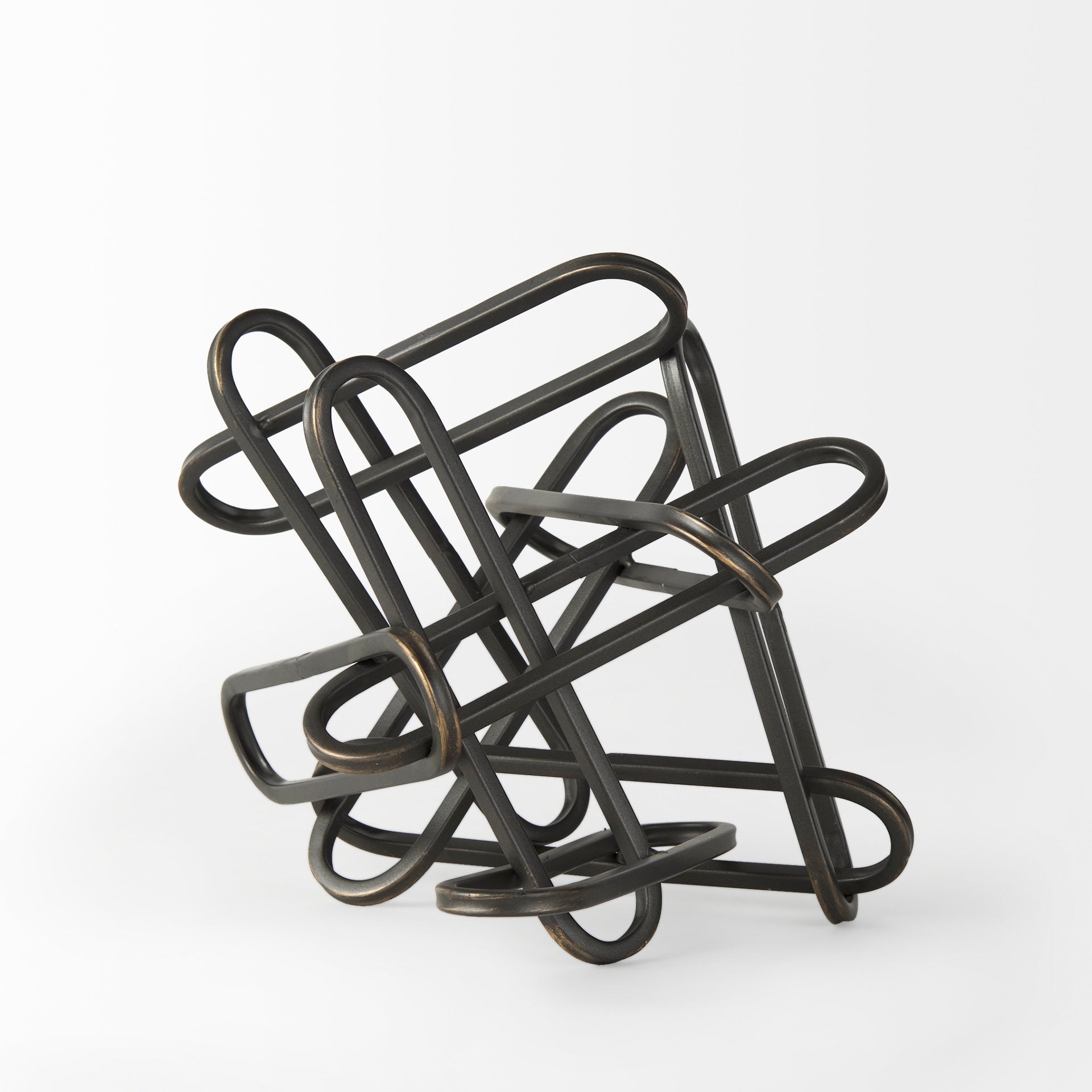 Henderson Black Metal Paperclip Decorative Object