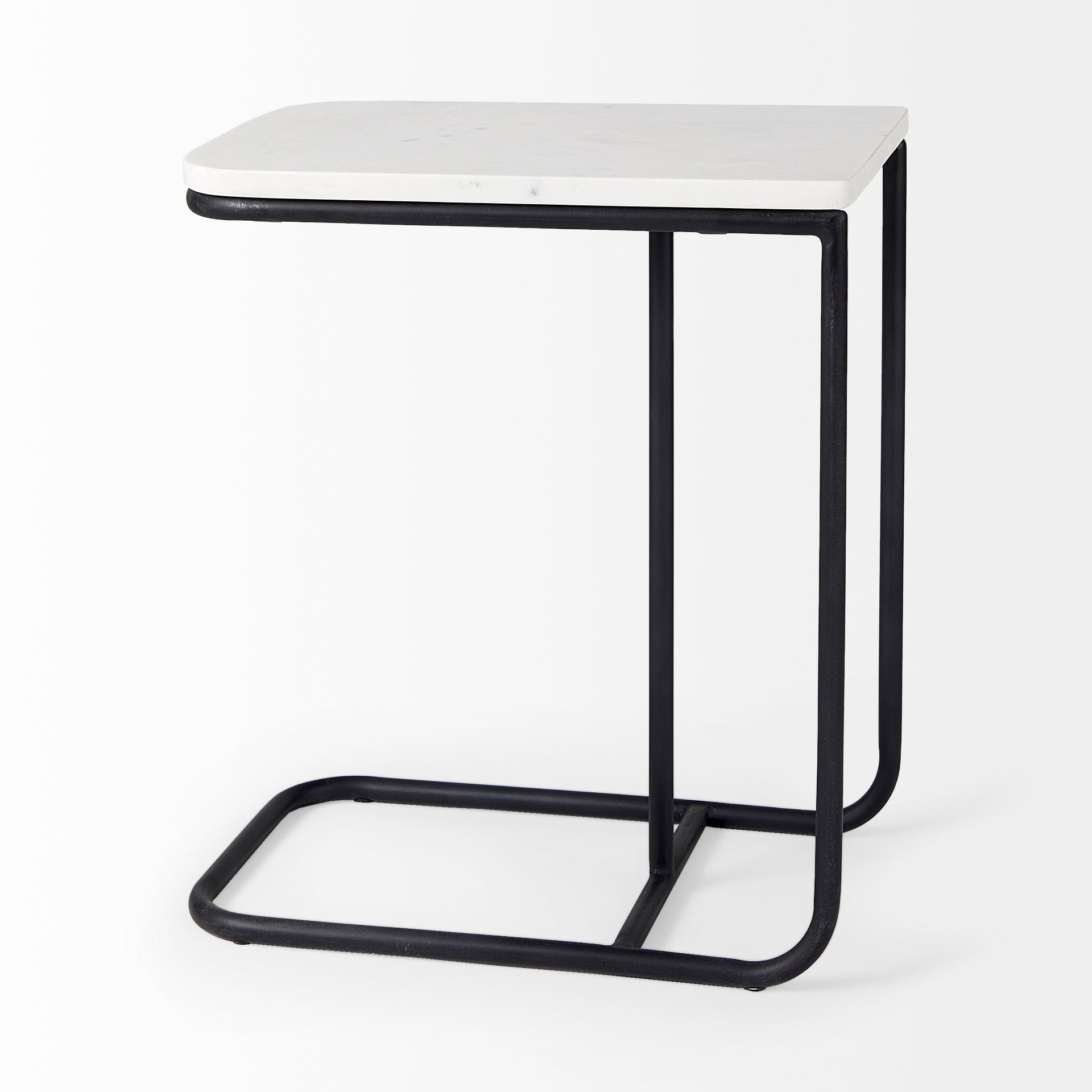 Kyra White Marble Top with Black Iron Frame C-Shaped End and Side Table Side & End Tables Mercana , Black Friday Sale Mercana Furniture Sale, Old Bones Co, Mid Century Furniture Sale, Four Hands Furniture, Black Friday Sale Kyra White Marble Top with Black Iron Frame C-Shaped End and Side Table,Gus Sale, Perigold Kyra White Marble Top with Black Iron Frame C-Shaped End and Side Table Side & End Tables Black Friday Sale , Perigold Sale Kyra White Marble Top with Black Iron Frame C-Shaped End and Side Table,K