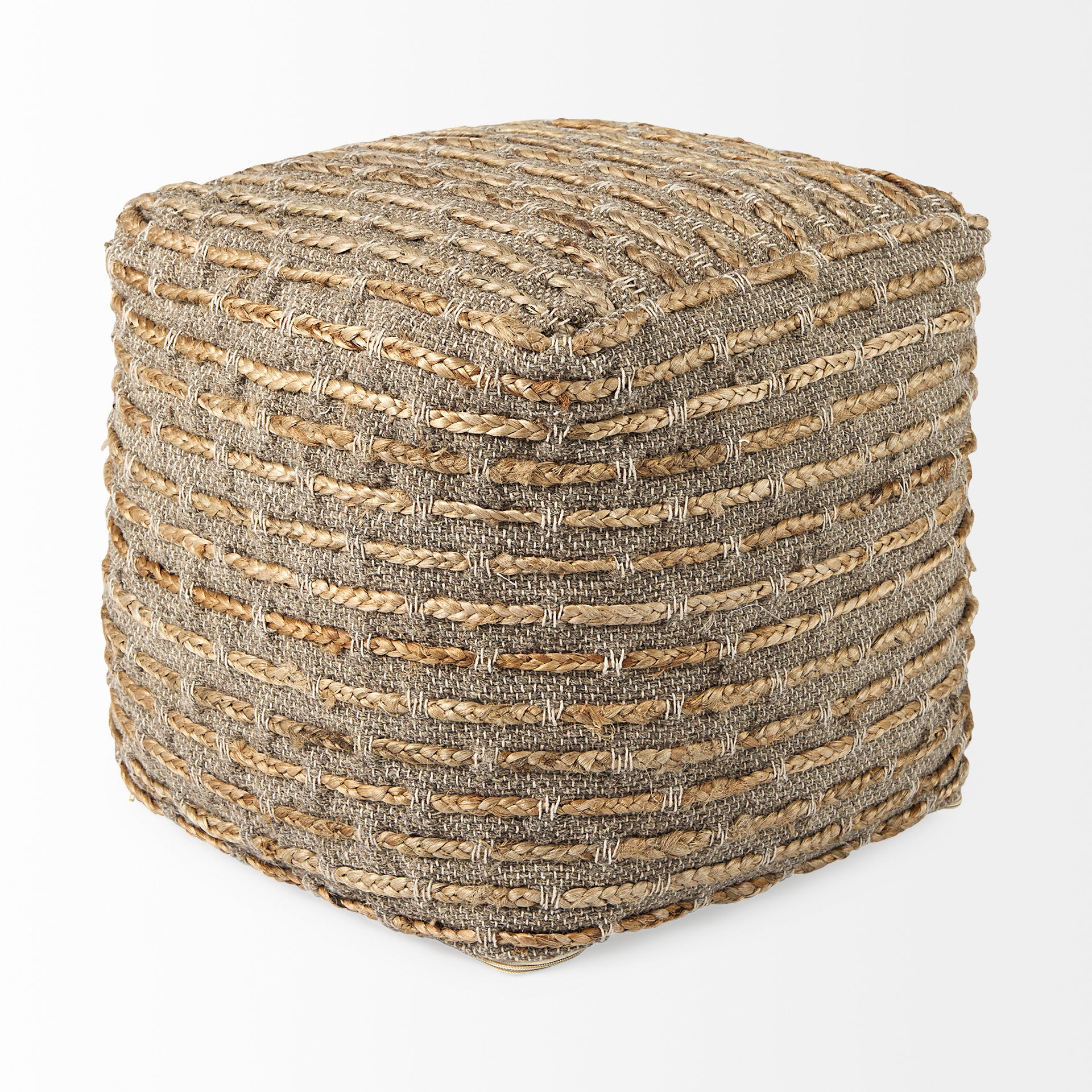 Binita Gray with Brown Hemp Wool and Cotton Pouf Poufs Mercana , Black Friday Sale Mercana Furniture Sale, Old Bones Co, Mid Century Furniture Sale, Four Hands Furniture, Black Friday Sale Binita Gray with Brown Hemp Wool and Cotton Pouf,Gus Sale, Perigold Binita Gray with Brown Hemp Wool and Cotton Pouf Poufs Black Friday Sale , Perigold Sale Binita Gray with Brown Hemp Wool and Cotton Pouf,Binita Gray with Brown Hemp Wool and Cotton Pouf Lulu and Georgia, Burke Decor Sale Binita Gray with Brown Hemp Wool 