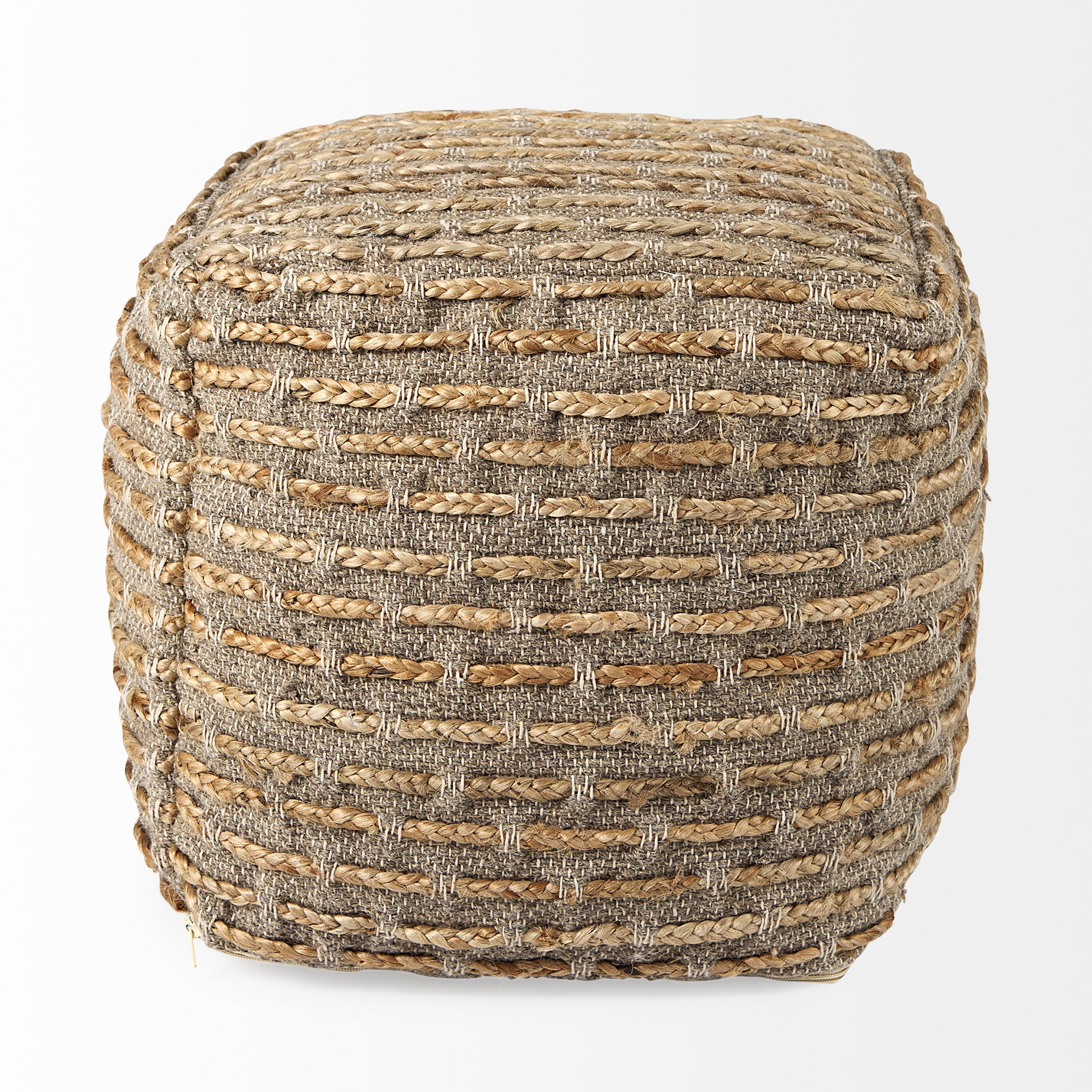 Binita Gray with Brown Hemp Wool and Cotton Pouf Poufs Mercana , Black Friday Sale Mercana Furniture Sale, Old Bones Co, Mid Century Furniture Sale, Four Hands Furniture, Black Friday Sale Binita Gray with Brown Hemp Wool and Cotton Pouf,Gus Sale, Perigold Binita Gray with Brown Hemp Wool and Cotton Pouf Poufs Black Friday Sale , Perigold Sale Binita Gray with Brown Hemp Wool and Cotton Pouf,Binita Gray with Brown Hemp Wool and Cotton Pouf Lulu and Georgia, Burke Decor Sale Binita Gray with Brown Hemp Wool 