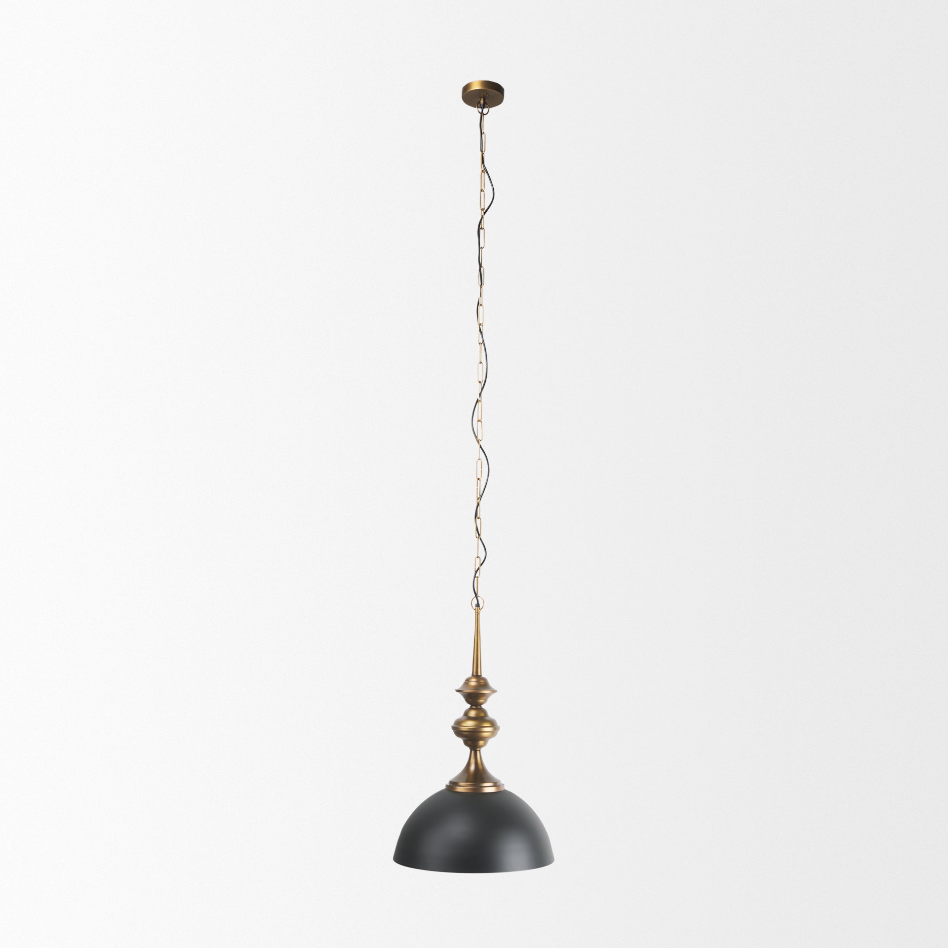 Willson Black Iron with Antique Brass Dome Pendant Light Pendants Mercana , Black Friday Sale Mercana Furniture Sale, Old Bones Co, Mid Century Furniture Sale, Four Hands Furniture, Black Friday Sale Willson Black Iron with Antique Brass Dome Pendant Light,Gus Sale, Perigold Willson Black Iron with Antique Brass Dome Pendant Light Pendants Black Friday Sale , Perigold Sale Willson Black Iron with Antique Brass Dome Pendant Light,Willson Black Iron with Antique Brass Dome Pendant Light Lulu and Georgia, Burk