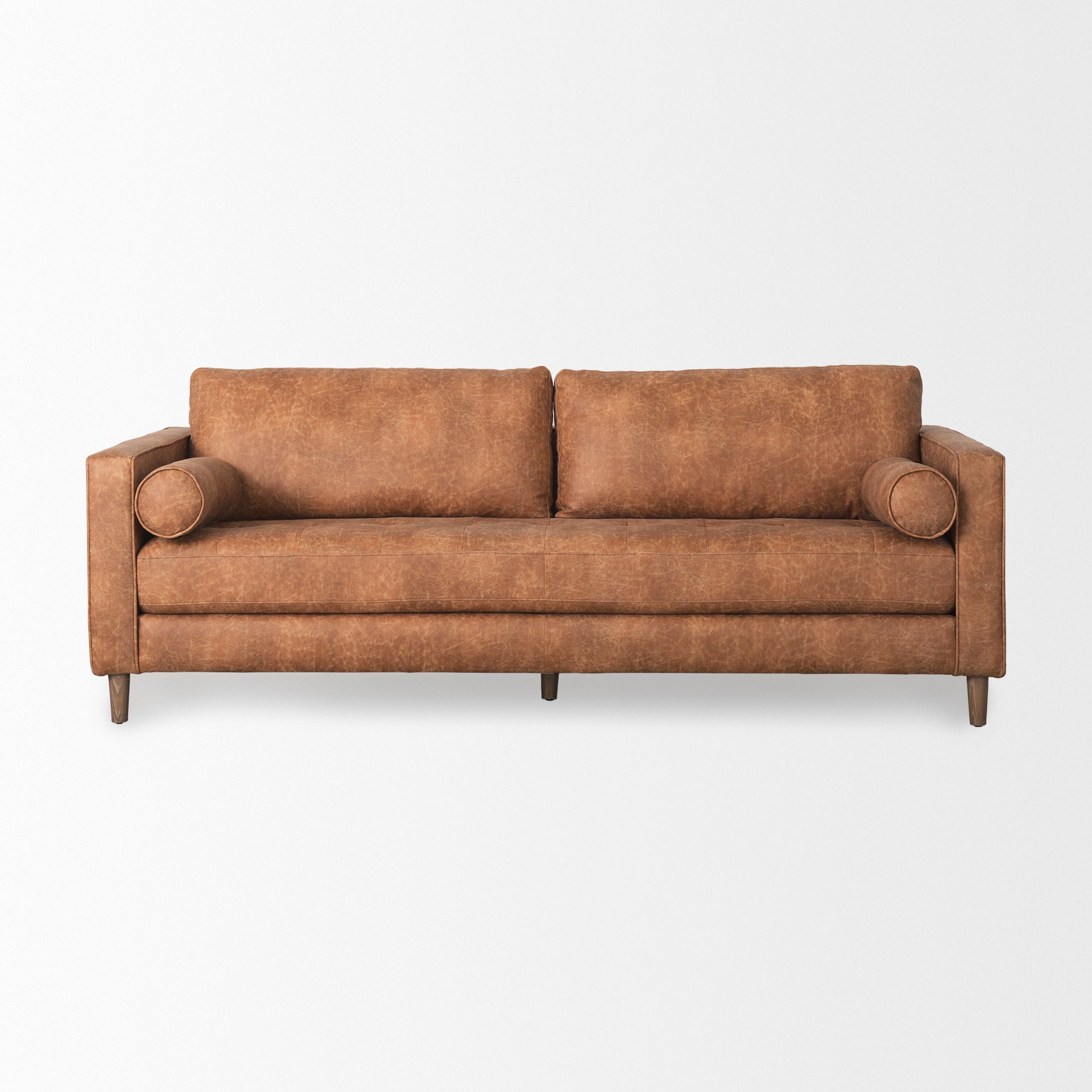 Loretta Cognac Brown Faux Leather with 2-Bolster Cushions 3-Seater Sofa Sofas Mercana , Black Friday Sale Mercana Furniture Sale, Old Bones Co, Mid Century Furniture Sale, Four Hands Furniture, Black Friday Sale Loretta Cognac Brown Faux Leather with 2-Bolster Cushions 3-Seater Sofa,Gus Sale, Perigold Loretta Cognac Brown Faux Leather with 2-Bolster Cushions 3-Seater Sofa Sofas Black Friday Sale , Perigold Sale Loretta Cognac Brown Faux Leather with 2-Bolster Cushions 3-Seater Sofa,Loretta Cognac Brown Faux