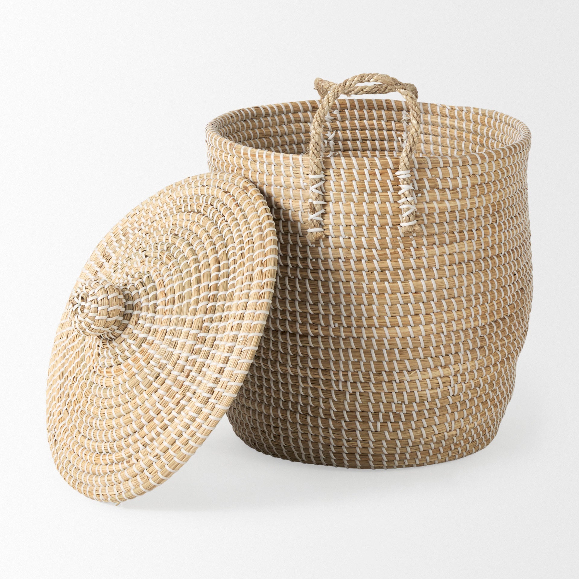 Olivia Beige Seagrass Basket with Lid and Handles - Set of 3 Baskets Mercana , Black Friday Sale Mercana Furniture Sale, Old Bones Co, Mid Century Furniture Sale, Four Hands Furniture, Black Friday Sale Olivia Beige Seagrass Basket with Lid and Handles - Set of 3,Gus Sale, Perigold Olivia Beige Seagrass Basket with Lid and Handles - Set of 3 Baskets Black Friday Sale , Perigold Sale Olivia Beige Seagrass Basket with Lid and Handles - Set of 3,Olivia Beige Seagrass Basket with Lid and Handles - Set of 3 Lulu