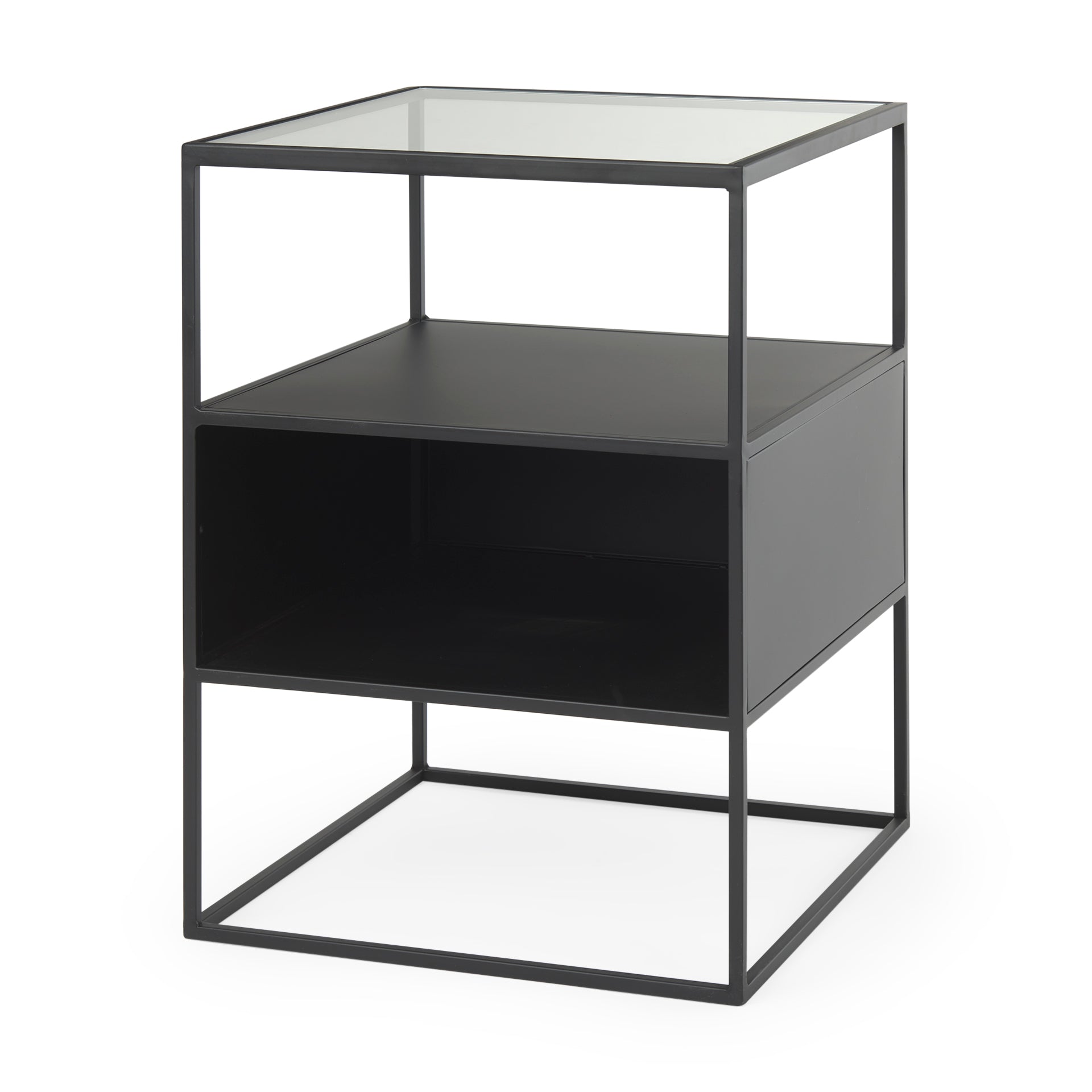 Samson Matte Black Metal and Glass Side Table Side & End Tables Mercana , Black Friday Sale Mercana Furniture Sale, Old Bones Co, Mid Century Furniture Sale, Four Hands Furniture, Black Friday Sale Samson Matte Black Metal and Glass Side Table,Gus Sale, Perigold Samson Matte Black Metal and Glass Side Table Side & End Tables Black Friday Sale , Perigold Sale Samson Matte Black Metal and Glass Side Table,Samson Matte Black Metal and Glass Side Table Lulu and Georgia, Burke Decor Sale Samson Matte Black Metal