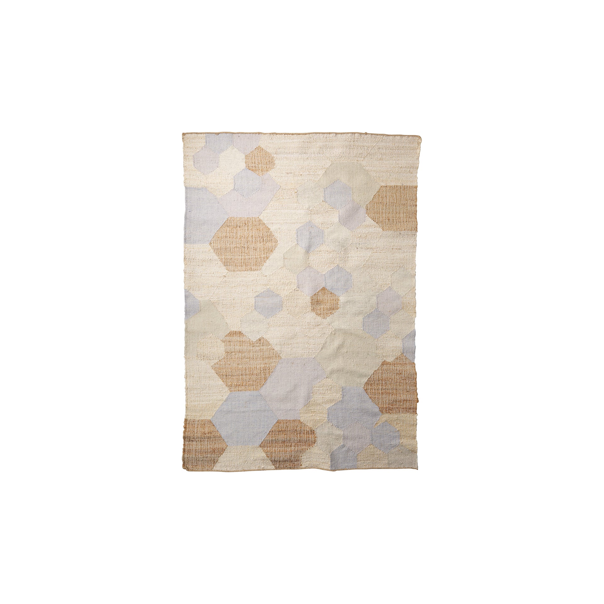 Mayson Cream Multi-Colored Honeycomb Pattern Area Rug