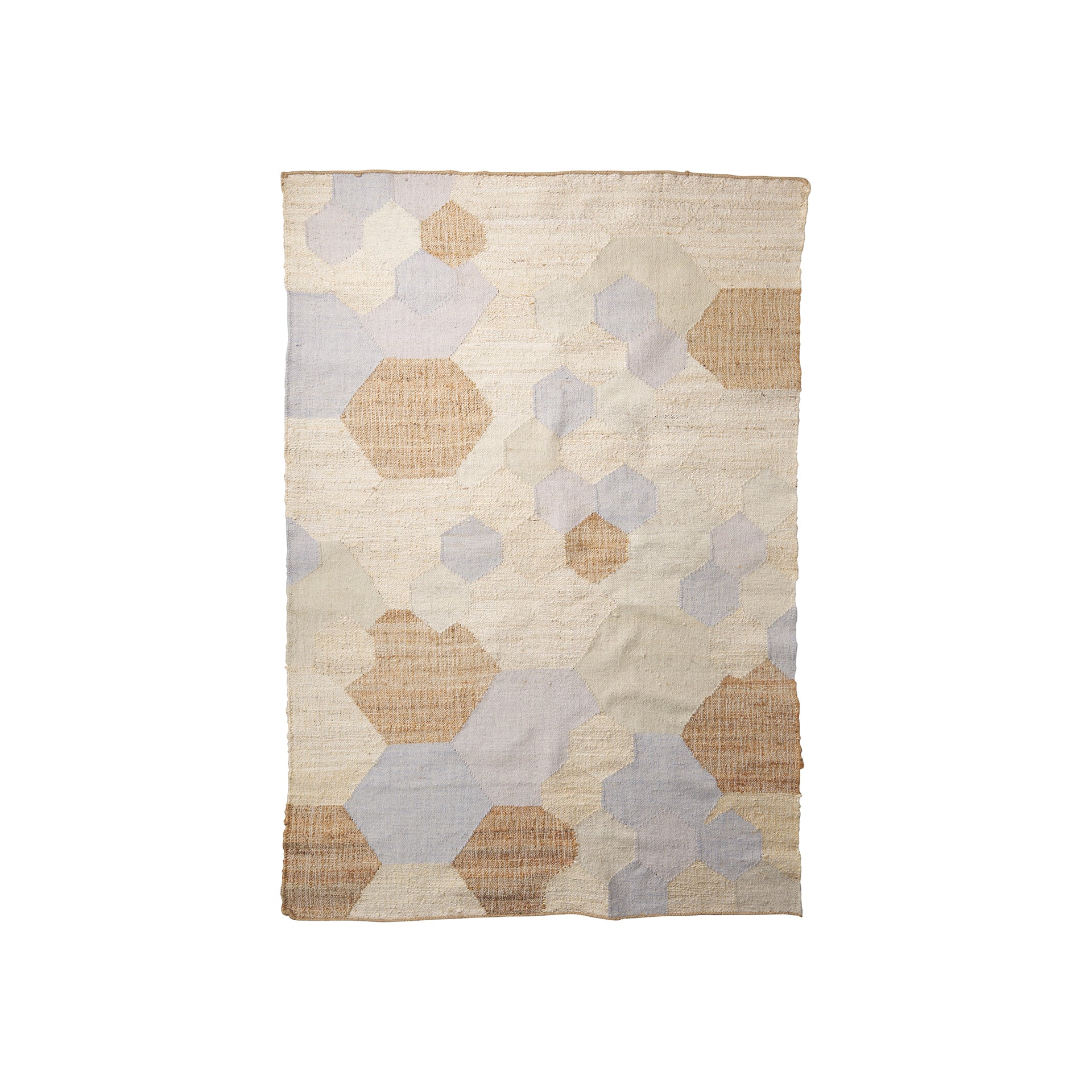 Mayson Cream Multi-Colored Honeycomb Pattern Area Rug