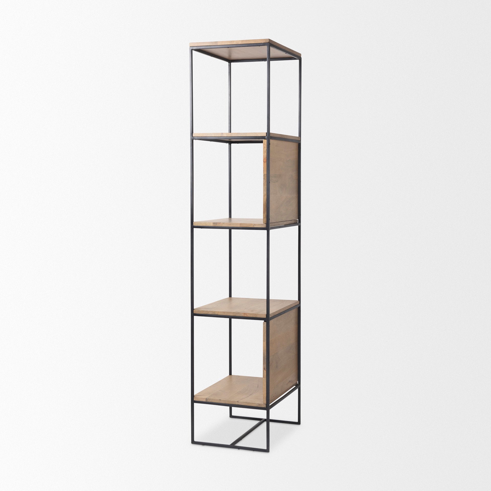 Morris Beige Wood with Black Metal Frame 4-Tier Shelving Unit Bookcases & Shelves Mercana , Black Friday Sale Mercana Furniture Sale, Old Bones Co, Mid Century Furniture Sale, Four Hands Furniture, Black Friday Sale Morris Beige Wood with Black Metal Frame 4-Tier Shelving Unit,Gus Sale, Perigold Morris Beige Wood with Black Metal Frame 4-Tier Shelving Unit Bookcases & Shelves Black Friday Sale , Perigold Sale Morris Beige Wood with Black Metal Frame 4-Tier Shelving Unit,Morris Beige Wood with Black Metal Fr