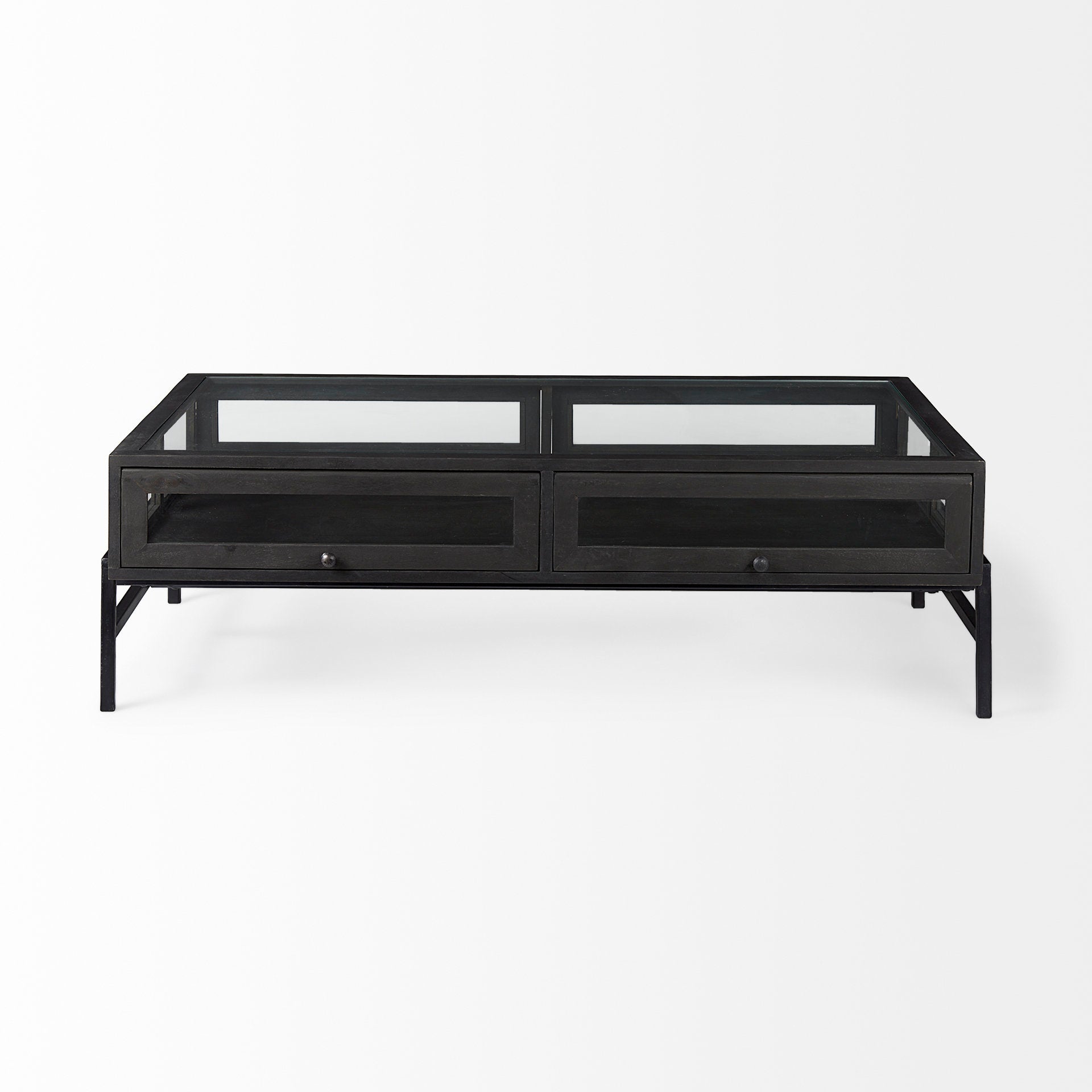 Arelius Rectangular Glass-Top Wood with Black Metal Base Display Coffee Table Coffee Tables Mercana , Black Friday Sale Mercana Furniture Sale, Old Bones Co, Mid Century Furniture Sale, Four Hands Furniture, Black Friday Sale Arelius Rectangular Glass-Top Wood with Black Metal Base Display Coffee Table,Gus Sale, Perigold Arelius Rectangular Glass-Top Wood with Black Metal Base Display Coffee Table Coffee Tables Black Friday Sale , Perigold Sale Arelius Rectangular Glass-Top Wood with Black Metal Base Displa