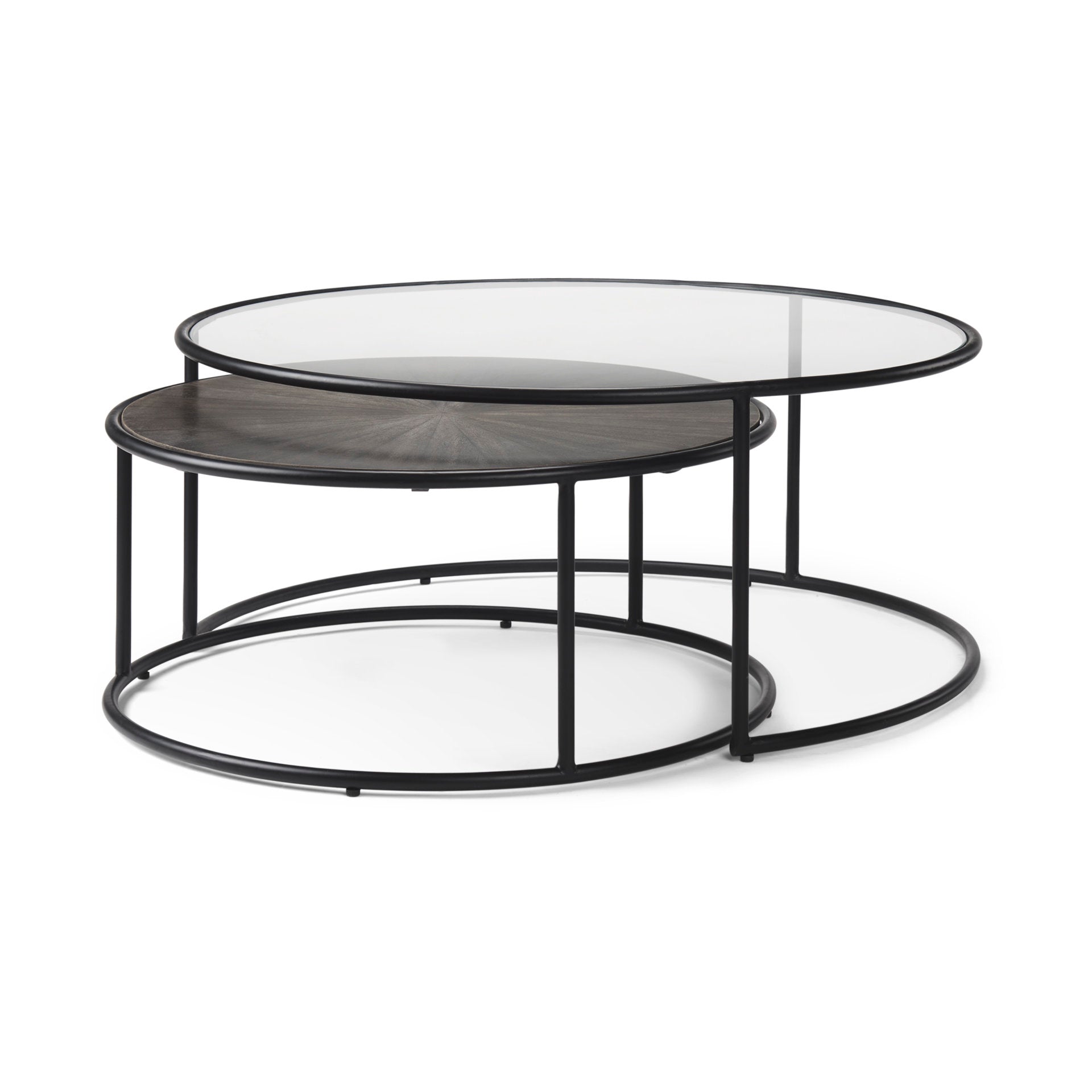 Arlo Brown Wood and Glass with Black Metal Coffee Tables - Set of 2 Coffee Tables Mercana , Black Friday Sale Mercana Furniture Sale, Old Bones Co, Mid Century Furniture Sale, Four Hands Furniture, Black Friday Sale Arlo Brown Wood and Glass with Black Metal Coffee Tables - Set of 2,Gus Sale, Perigold Arlo Brown Wood and Glass with Black Metal Coffee Tables - Set of 2 Coffee Tables Black Friday Sale , Perigold Sale Arlo Brown Wood and Glass with Black Metal Coffee Tables - Set of 2,Arlo Brown Wood and Glass