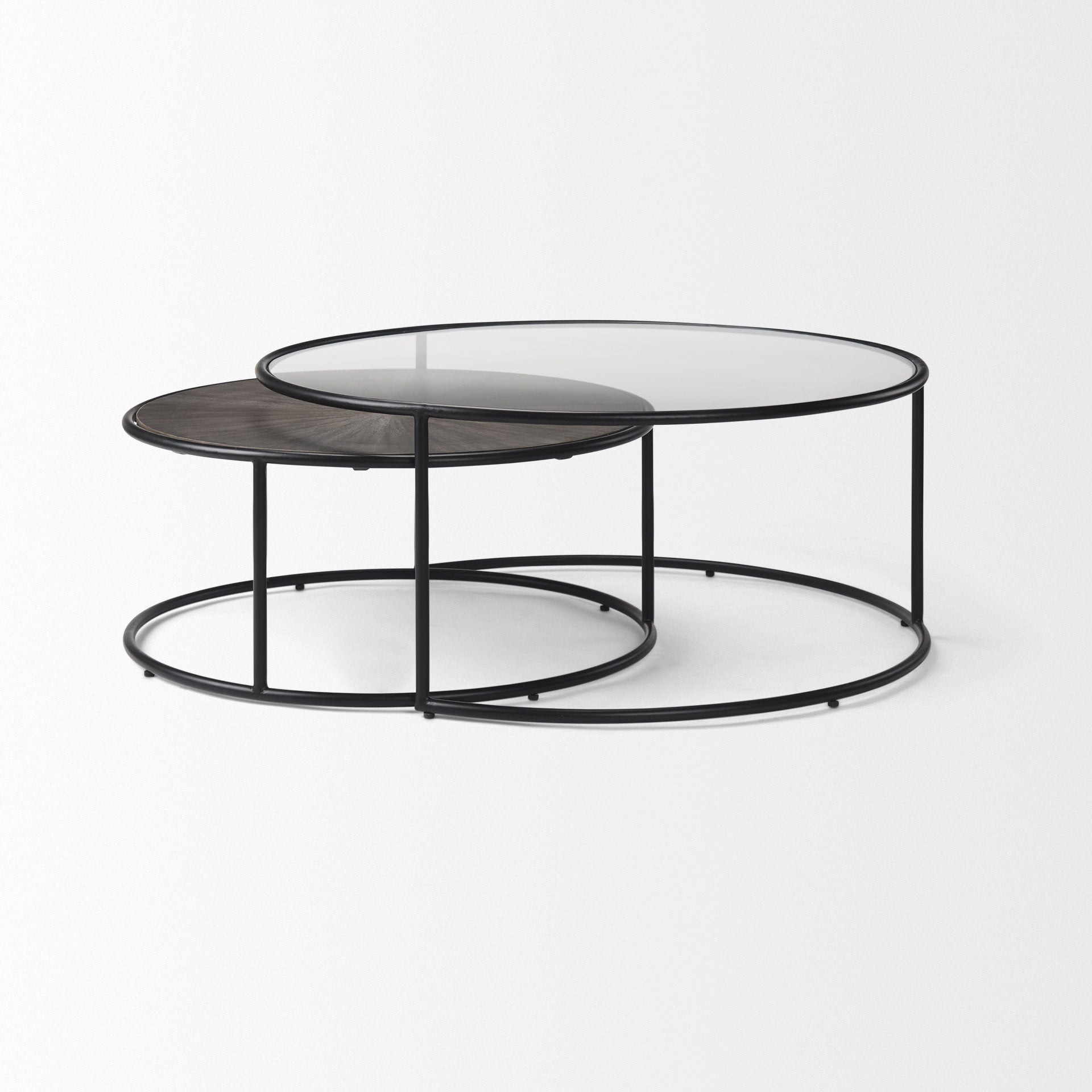 Arlo Brown Wood and Glass with Black Metal Coffee Tables - Set of 2 Coffee Tables Mercana , Black Friday Sale Mercana Furniture Sale, Old Bones Co, Mid Century Furniture Sale, Four Hands Furniture, Black Friday Sale Arlo Brown Wood and Glass with Black Metal Coffee Tables - Set of 2,Gus Sale, Perigold Arlo Brown Wood and Glass with Black Metal Coffee Tables - Set of 2 Coffee Tables Black Friday Sale , Perigold Sale Arlo Brown Wood and Glass with Black Metal Coffee Tables - Set of 2,Arlo Brown Wood and Glass