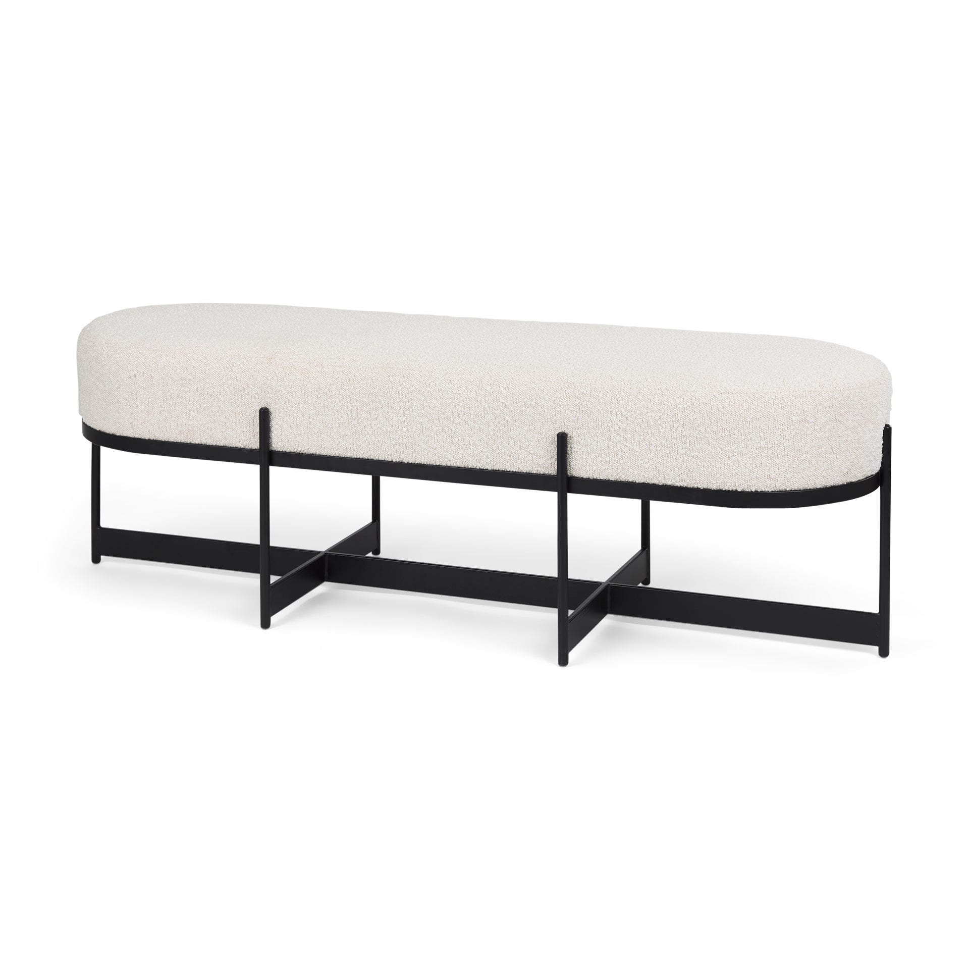 Amelia Cream Boucle with Black Metal Upholstered Bench Benches Mercana , Black Friday Sale Mercana Furniture Sale, Old Bones Co, Mid Century Furniture Sale, Four Hands Furniture, Black Friday Sale Amelia Cream Boucle with Black Metal Upholstered Bench,Gus Sale, Perigold Amelia Cream Boucle with Black Metal Upholstered Bench Benches Black Friday Sale , Perigold Sale Amelia Cream Boucle with Black Metal Upholstered Bench,Amelia Cream Boucle with Black Metal Upholstered Bench Lulu and Georgia, Burke Decor Sale