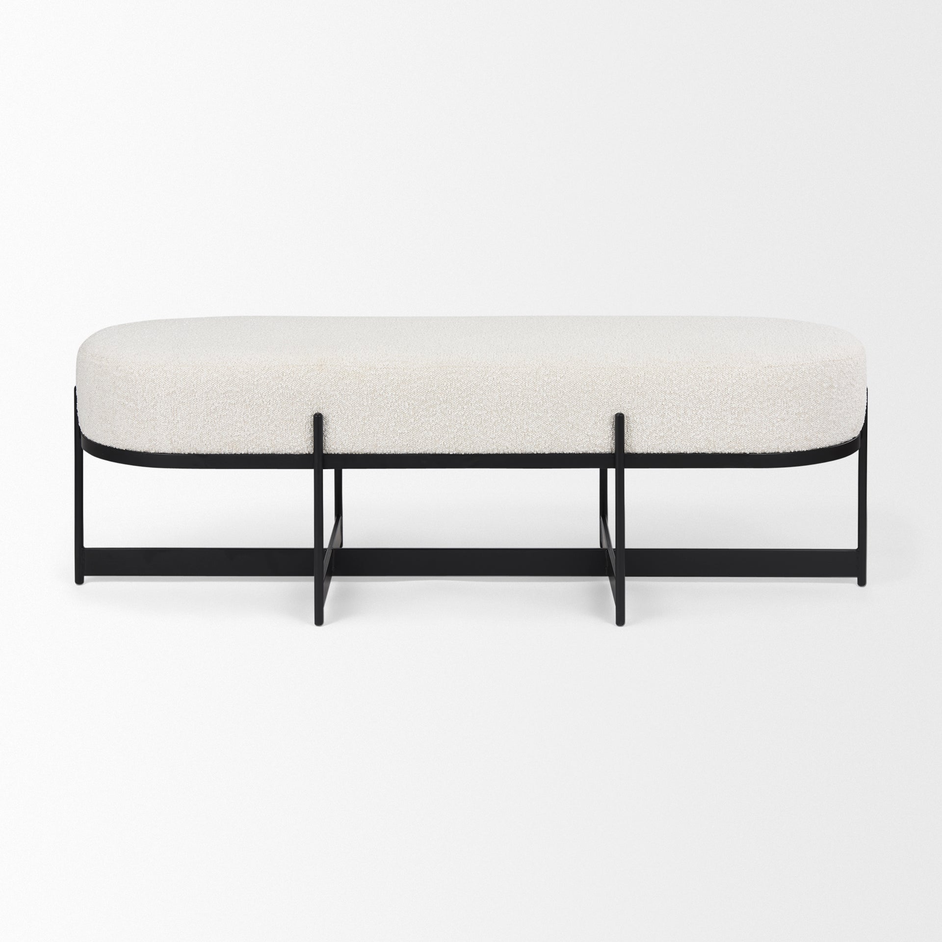Amelia Cream Boucle with Black Metal Upholstered Bench Benches Mercana , Black Friday Sale Mercana Furniture Sale, Old Bones Co, Mid Century Furniture Sale, Four Hands Furniture, Black Friday Sale Amelia Cream Boucle with Black Metal Upholstered Bench,Gus Sale, Perigold Amelia Cream Boucle with Black Metal Upholstered Bench Benches Black Friday Sale , Perigold Sale Amelia Cream Boucle with Black Metal Upholstered Bench,Amelia Cream Boucle with Black Metal Upholstered Bench Lulu and Georgia, Burke Decor Sale