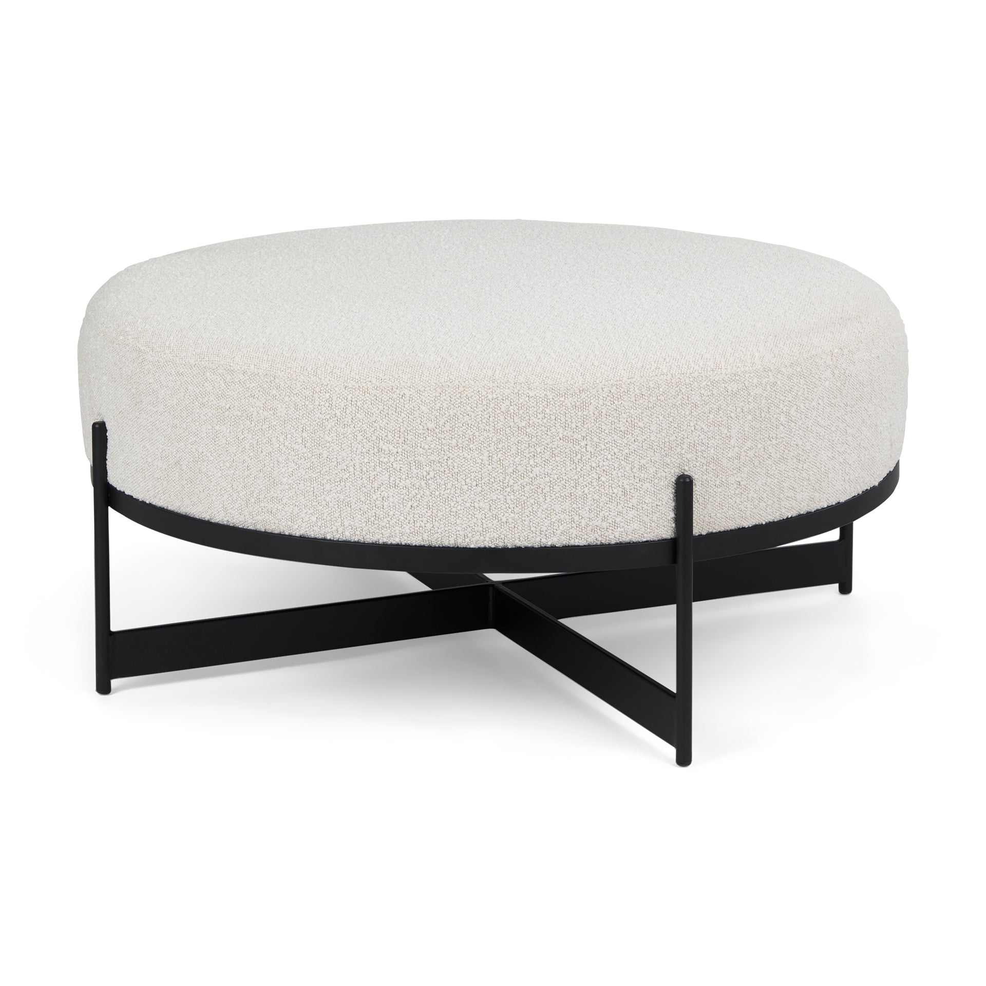 Amelia Cream Boucle with Black Metal Upholstered Ottoman Ottomans & Stools Mercana , Black Friday Sale Mercana Furniture Sale, Old Bones Co, Mid Century Furniture Sale, Four Hands Furniture, Black Friday Sale Amelia Cream Boucle with Black Metal Upholstered Ottoman,Gus Sale, Perigold Amelia Cream Boucle with Black Metal Upholstered Ottoman Ottomans & Stools Black Friday Sale , Perigold Sale Amelia Cream Boucle with Black Metal Upholstered Ottoman,Amelia Cream Boucle with Black Metal Upholstered Ottoman Lulu