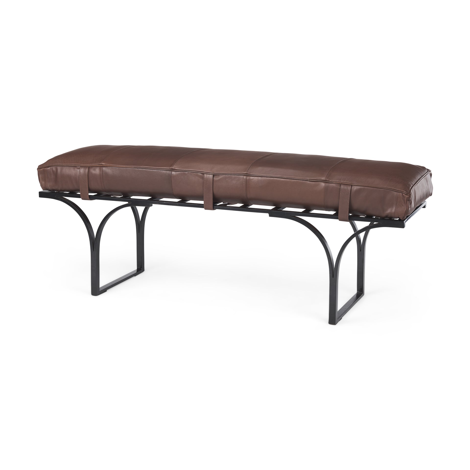 Jessie Dark Brown Leather Seat with Black Metal Base Accent Bench Benches Mercana , Black Friday Sale Mercana Furniture Sale, Old Bones Co, Mid Century Furniture Sale, Four Hands Furniture, Black Friday Sale Jessie Dark Brown Leather Seat with Black Metal Base Accent Bench,Gus Sale, Perigold Jessie Dark Brown Leather Seat with Black Metal Base Accent Bench Benches Black Friday Sale , Perigold Sale Jessie Dark Brown Leather Seat with Black Metal Base Accent Bench,Jessie Dark Brown Leather Seat with Black Met