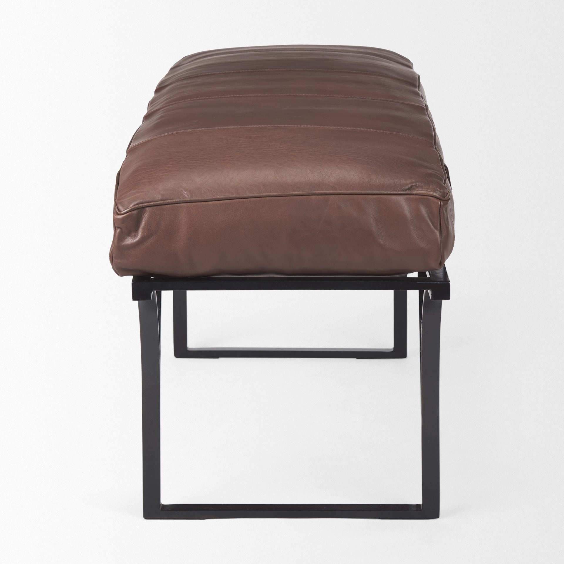 Jessie Dark Brown Leather Seat with Black Metal Base Accent Bench Benches Mercana , Black Friday Sale Mercana Furniture Sale, Old Bones Co, Mid Century Furniture Sale, Four Hands Furniture, Black Friday Sale Jessie Dark Brown Leather Seat with Black Metal Base Accent Bench,Gus Sale, Perigold Jessie Dark Brown Leather Seat with Black Metal Base Accent Bench Benches Black Friday Sale , Perigold Sale Jessie Dark Brown Leather Seat with Black Metal Base Accent Bench,Jessie Dark Brown Leather Seat with Black Met